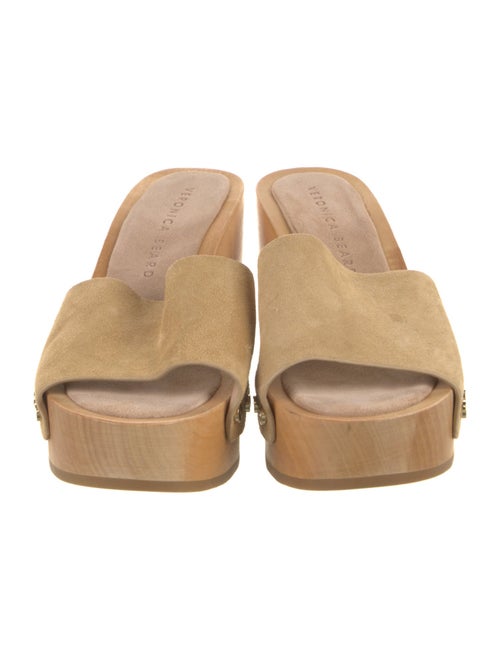 Veronica Beard Suede Studded Accents Slides