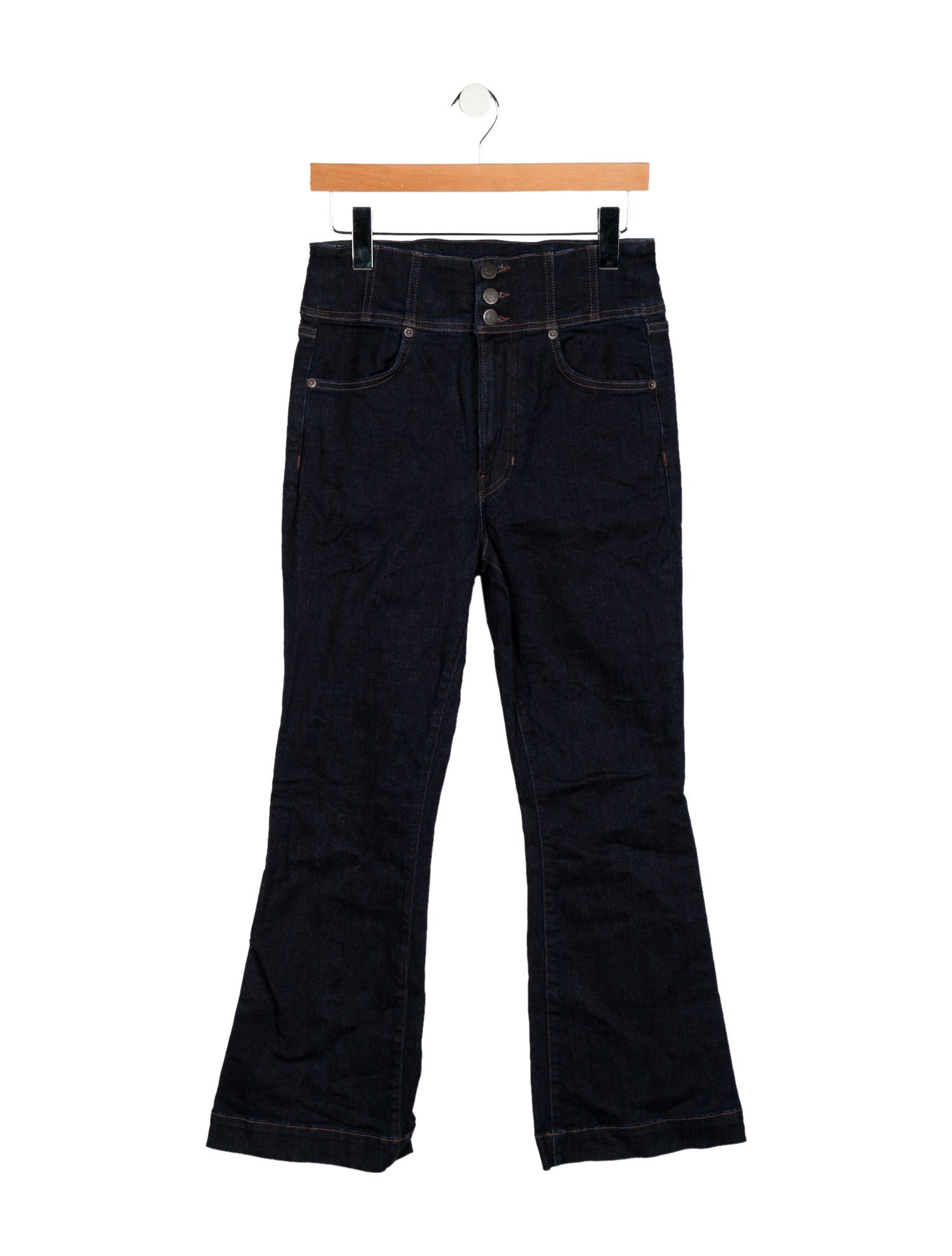 Veronica Beard High-Rise Wide Leg Jeans
