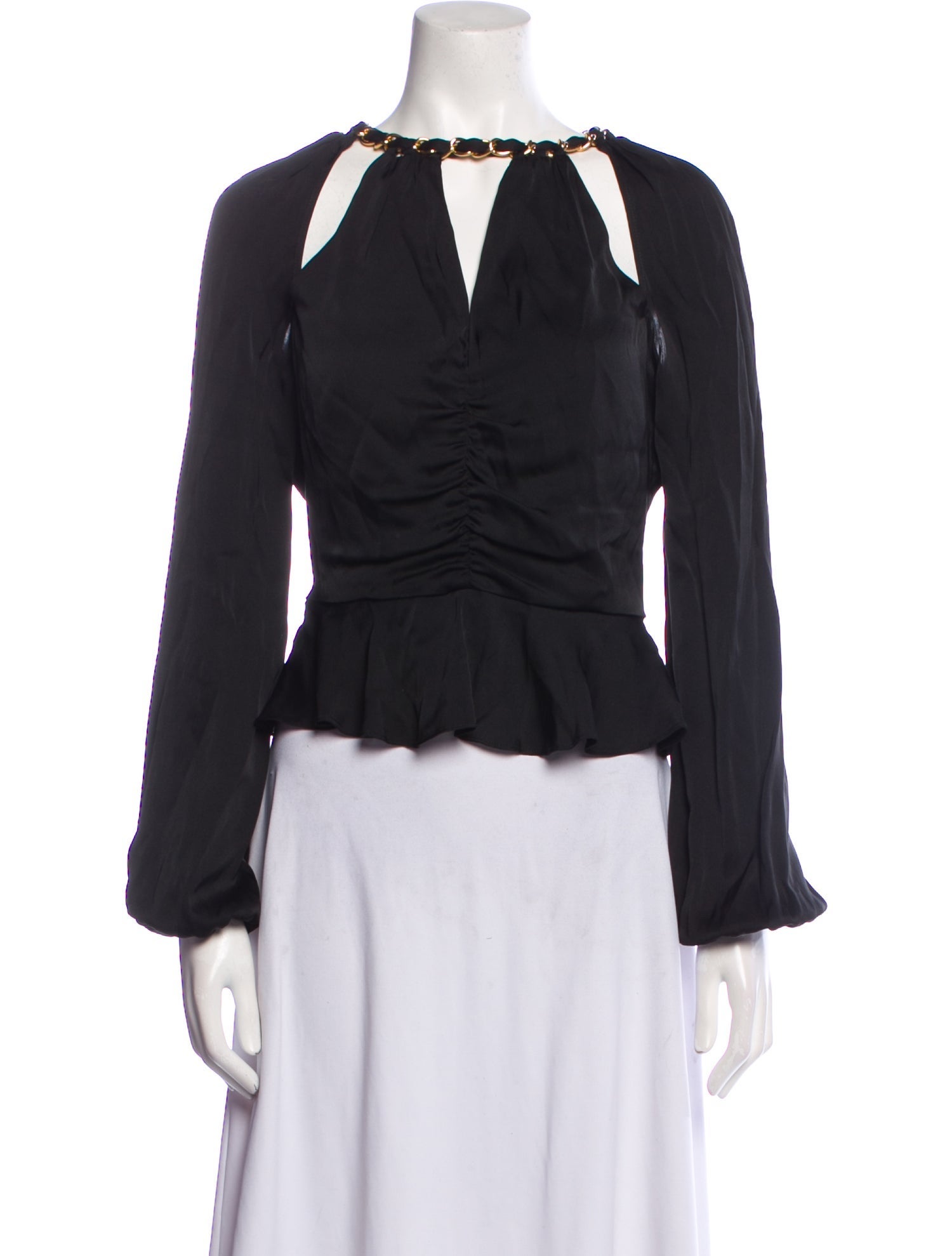 Veronica Beard Silk V-Neck Blouse