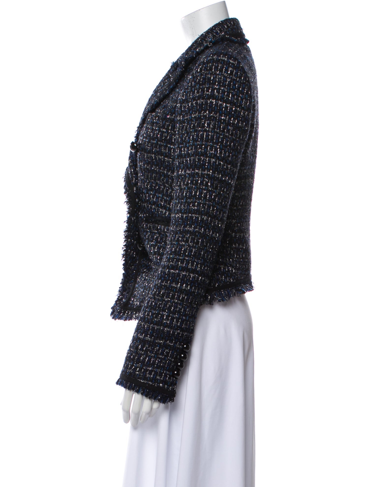 Veronica Beard Tweed Pattern Blazer