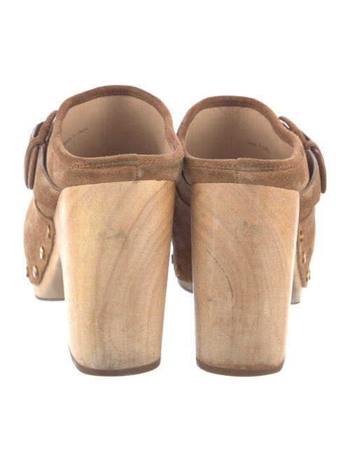 Veronica Beard Suede Studded Accents Mules