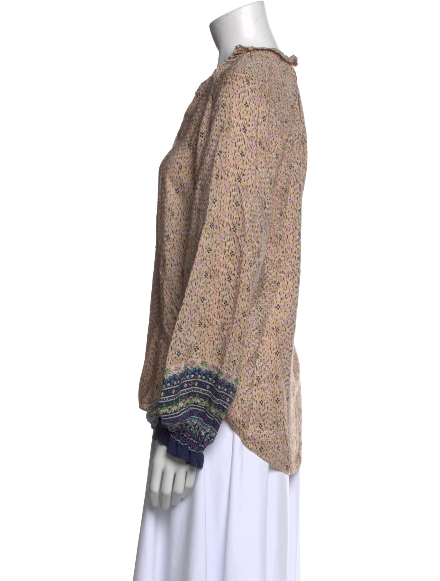 Veronica Beard Silk Printed Blouse