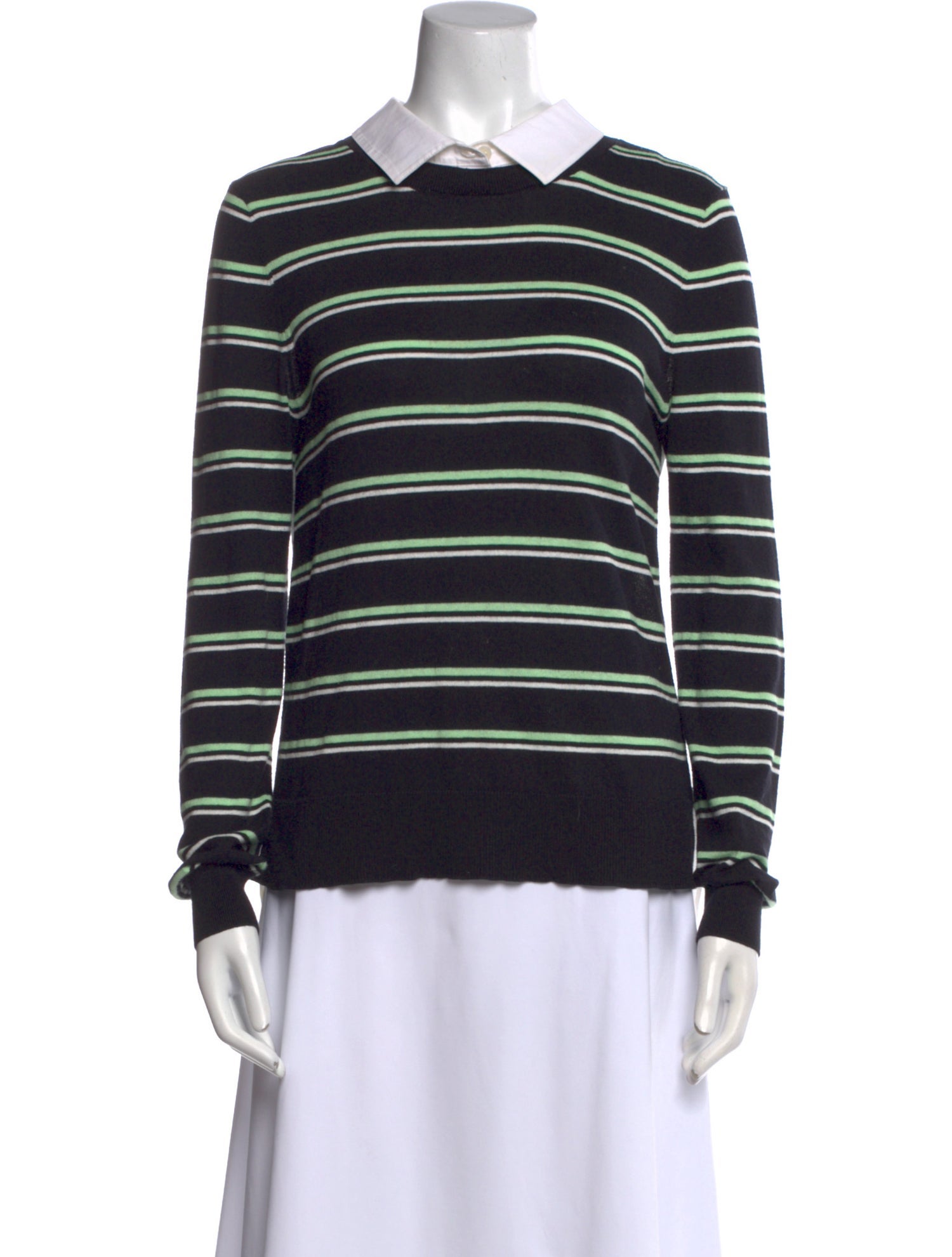 Veronica Beard Striped Long Sleeve Sweatshirt