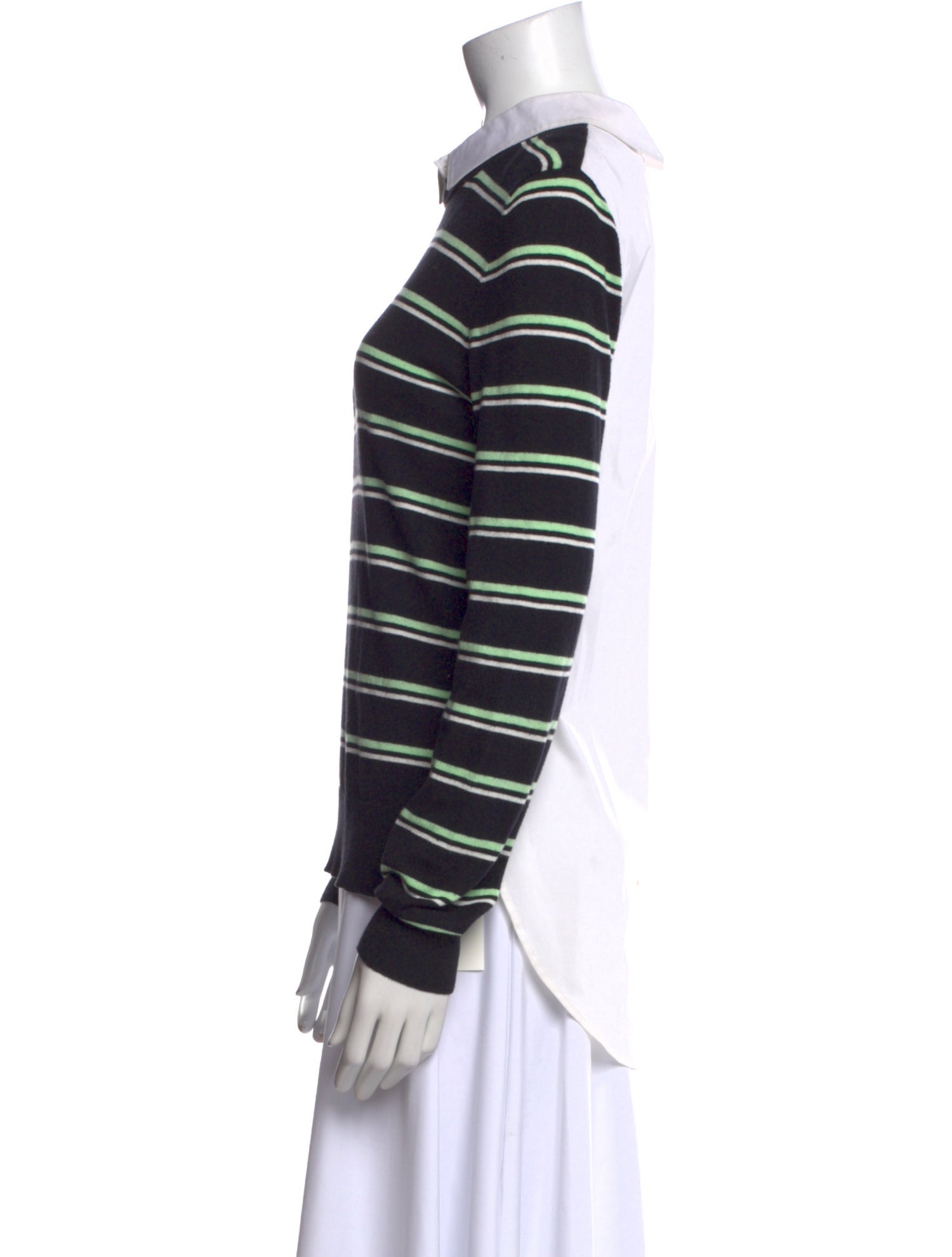 Veronica Beard Striped Long Sleeve Sweatshirt