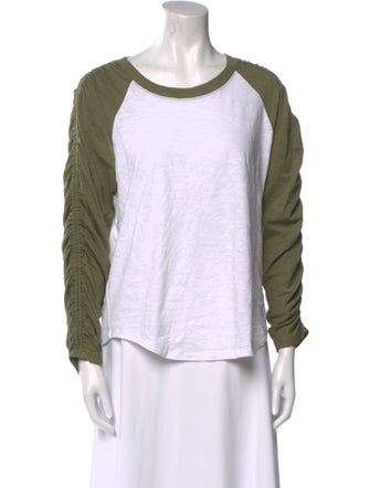 Veronica Beard Colorblock Pattern Scoop Neck Sweatshirt