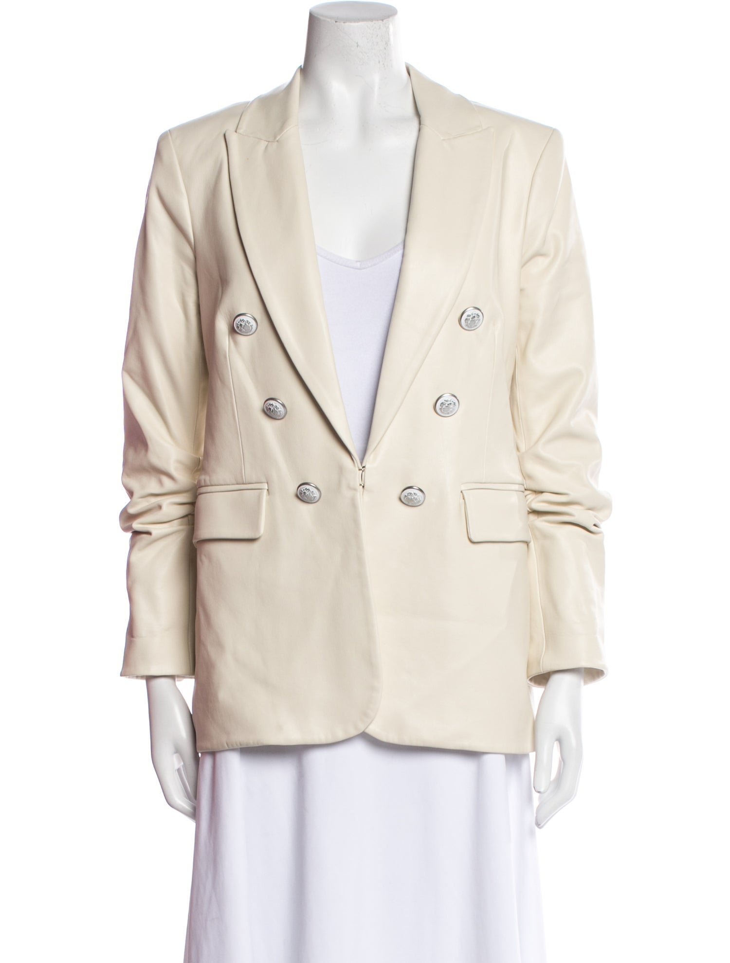 Veronica Beard Faux Leather Blazer
