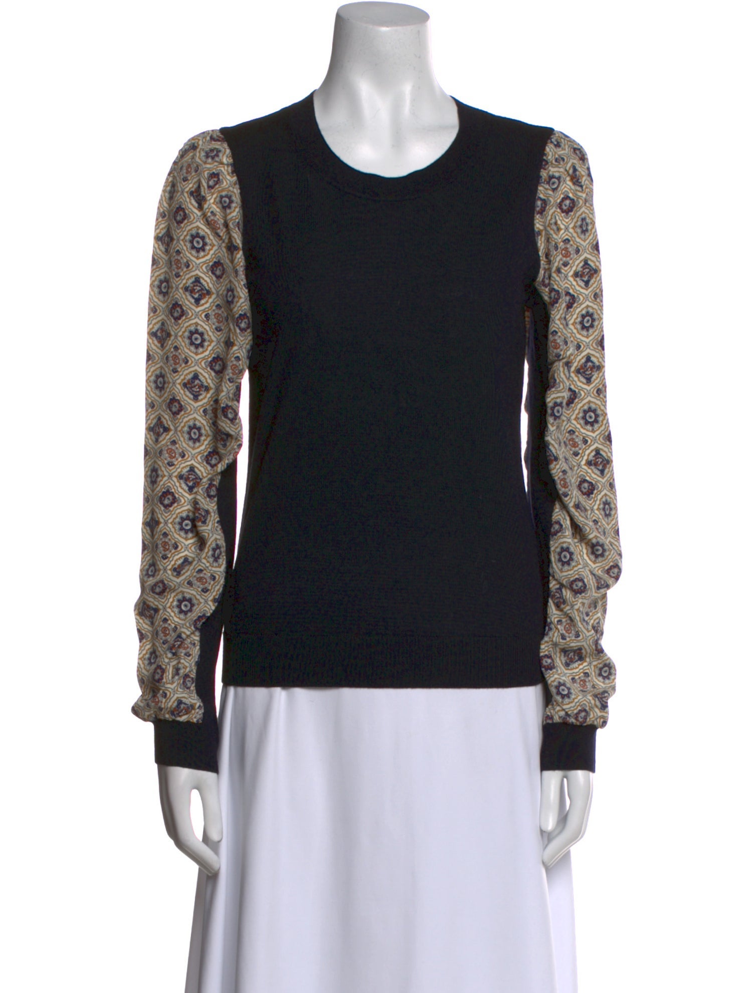 Veronica Beard Merino Wool Printed Sweatshirt