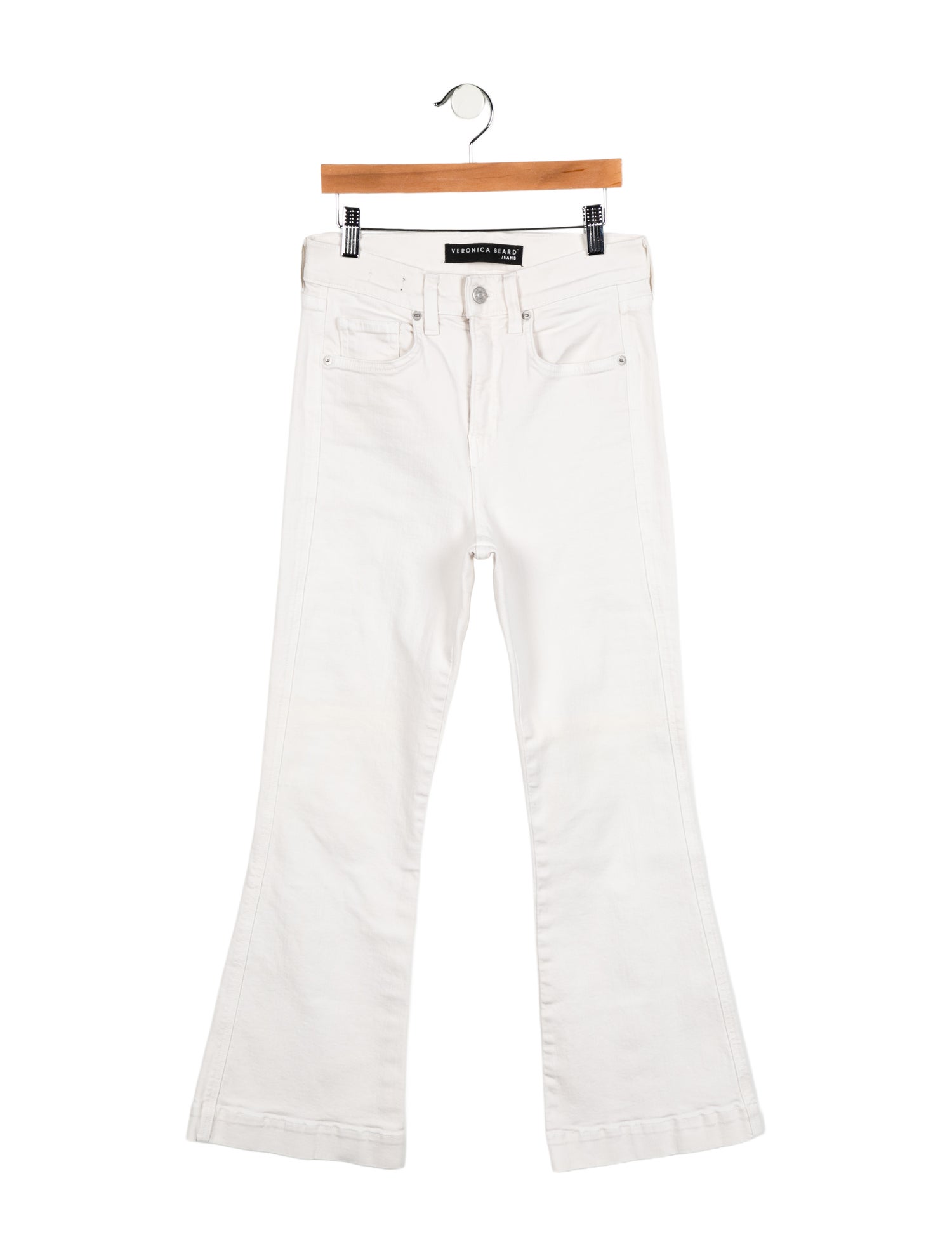 Veronica Beard Mid-Rise Wide Leg Jeans