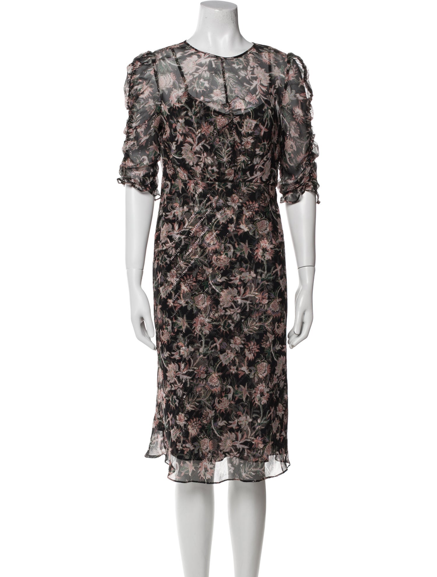 Veronica Beard Silk Midi Length Dress