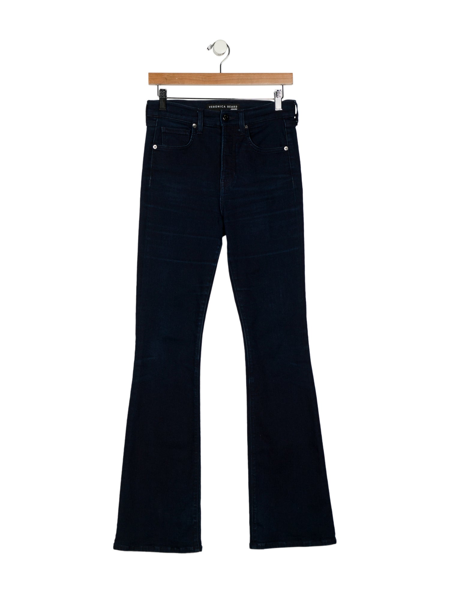 Veronica Beard Mid-Rise Wide Leg Jeans