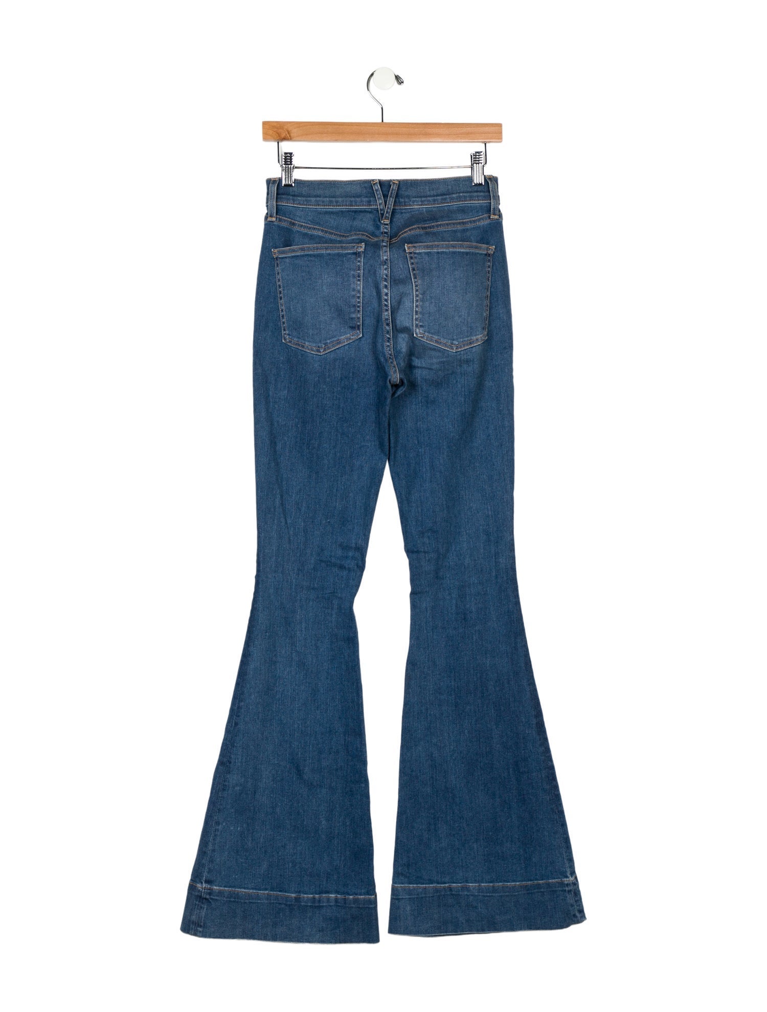 Veronica Beard Mid-Rise Wide Leg Jeans