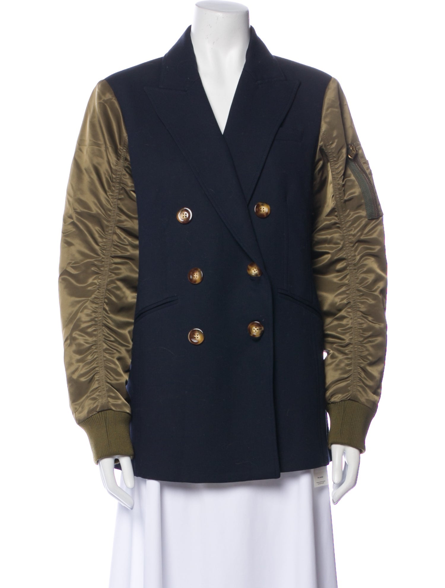 Veronica Beard Colorblock Pattern Coat