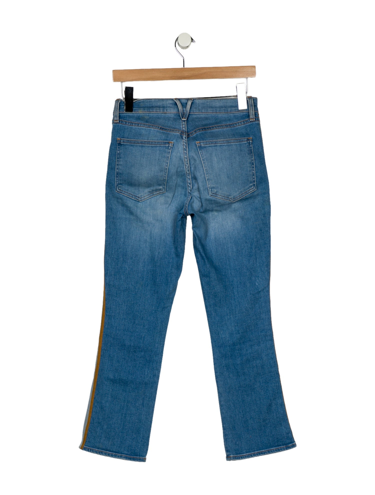 Veronica Beard Mid-Rise Straight Leg Jeans