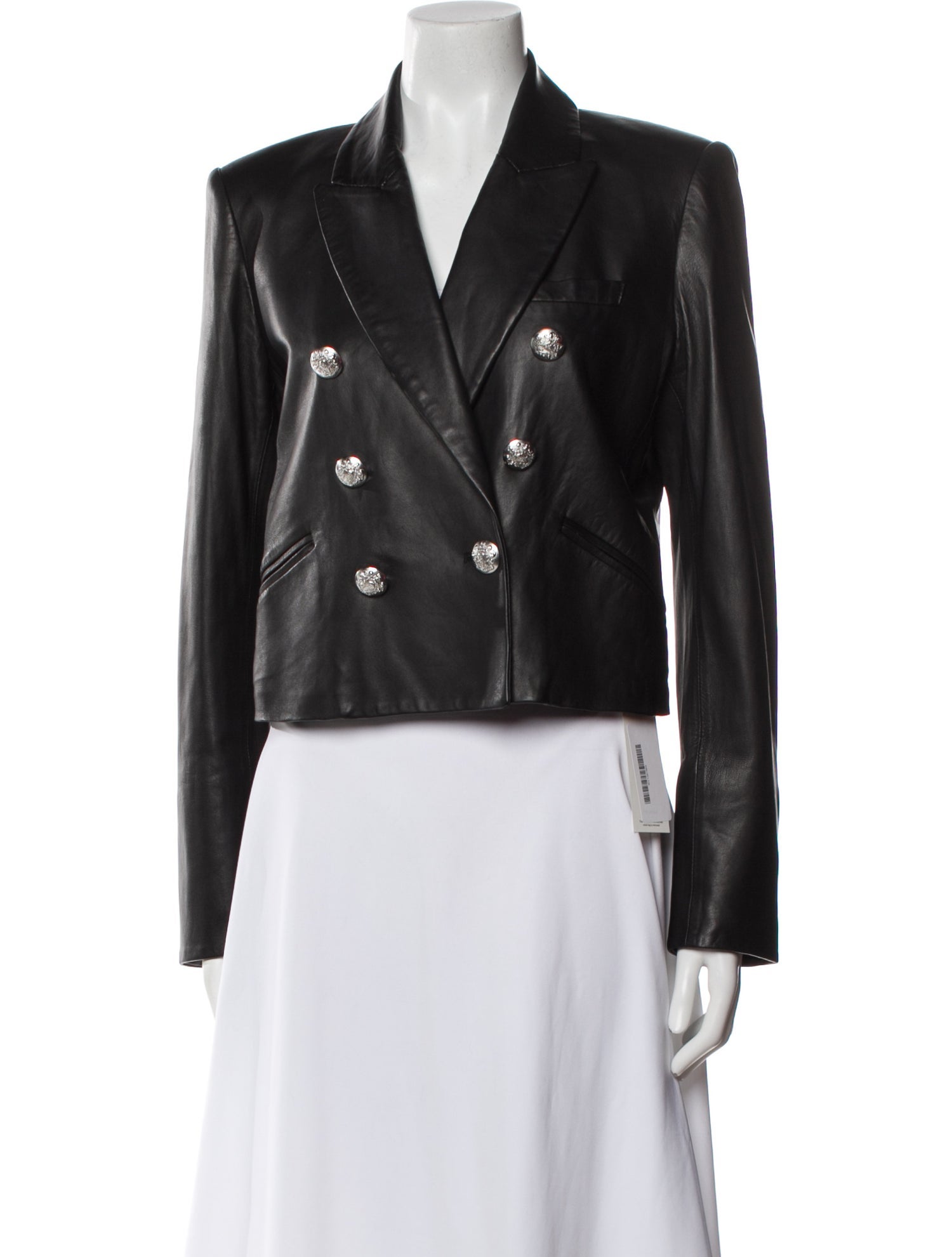 Veronica Beard Lamb Leather Blazer
