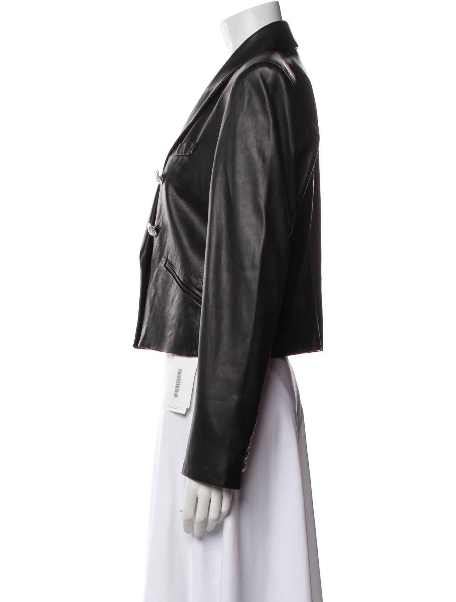 Veronica Beard Lamb Leather Blazer