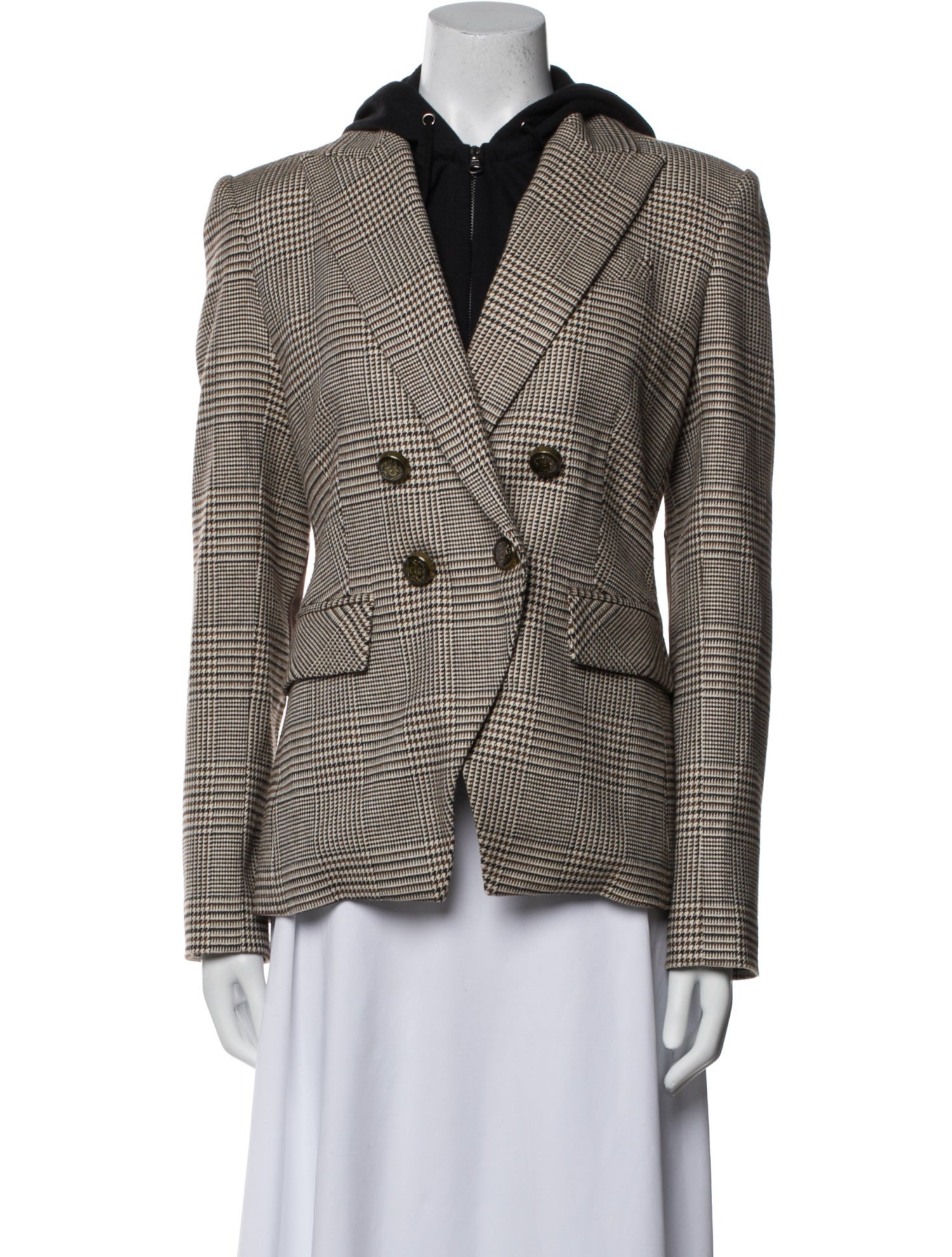 Veronica Beard Houndstooth Print Blazer