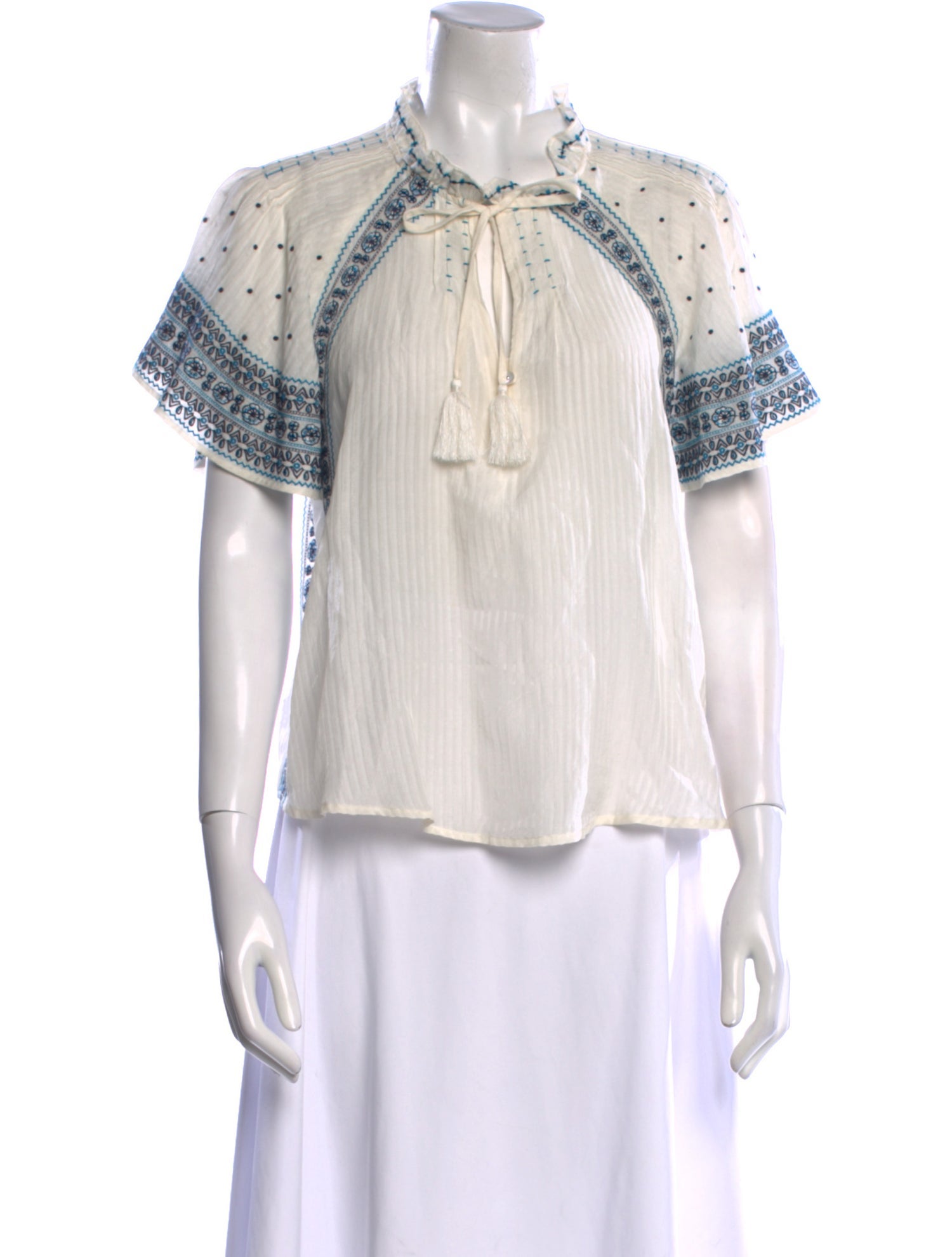 Veronica Beard Silk Printed Blouse