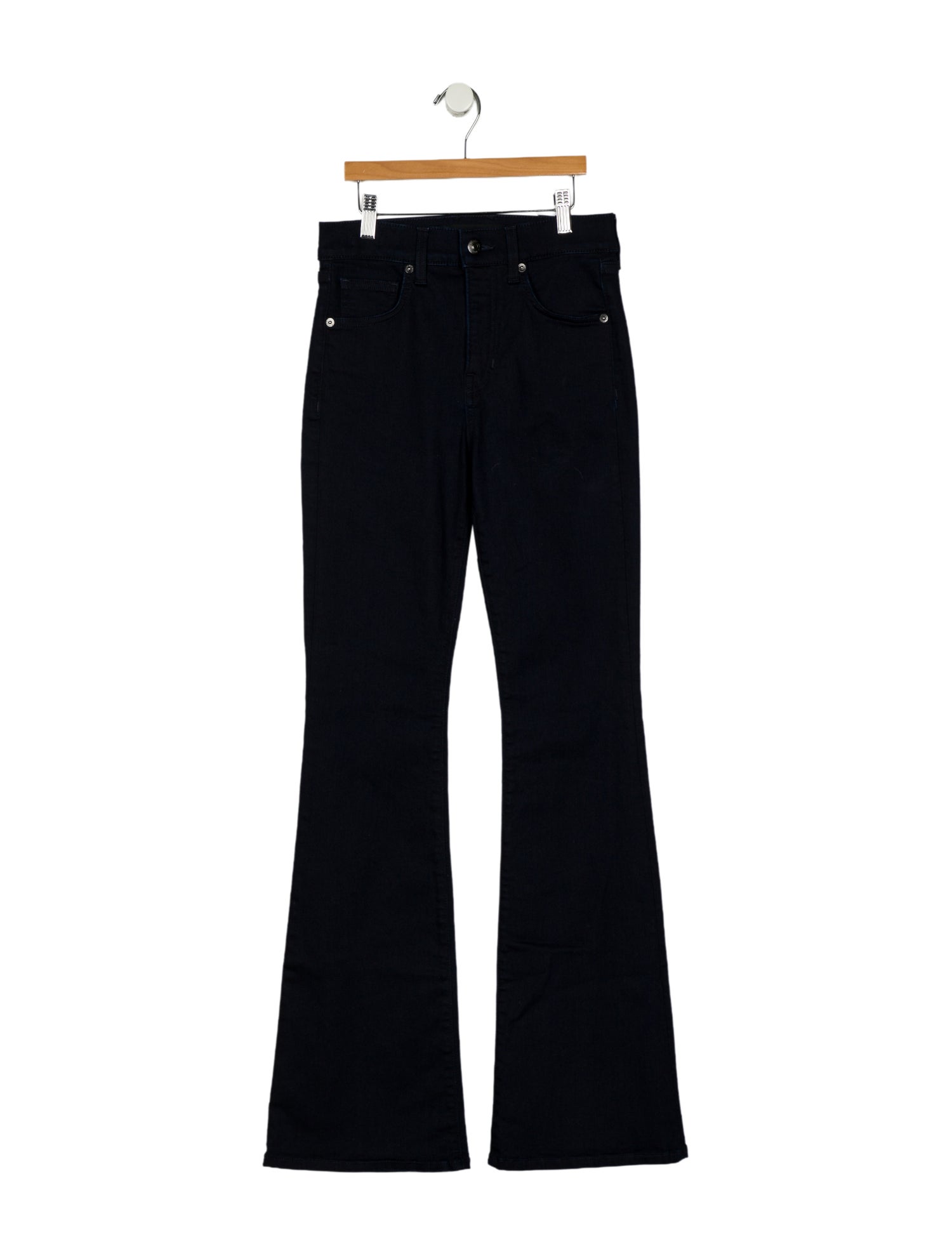 Veronica Beard Mid-Rise Wide Leg Jeans