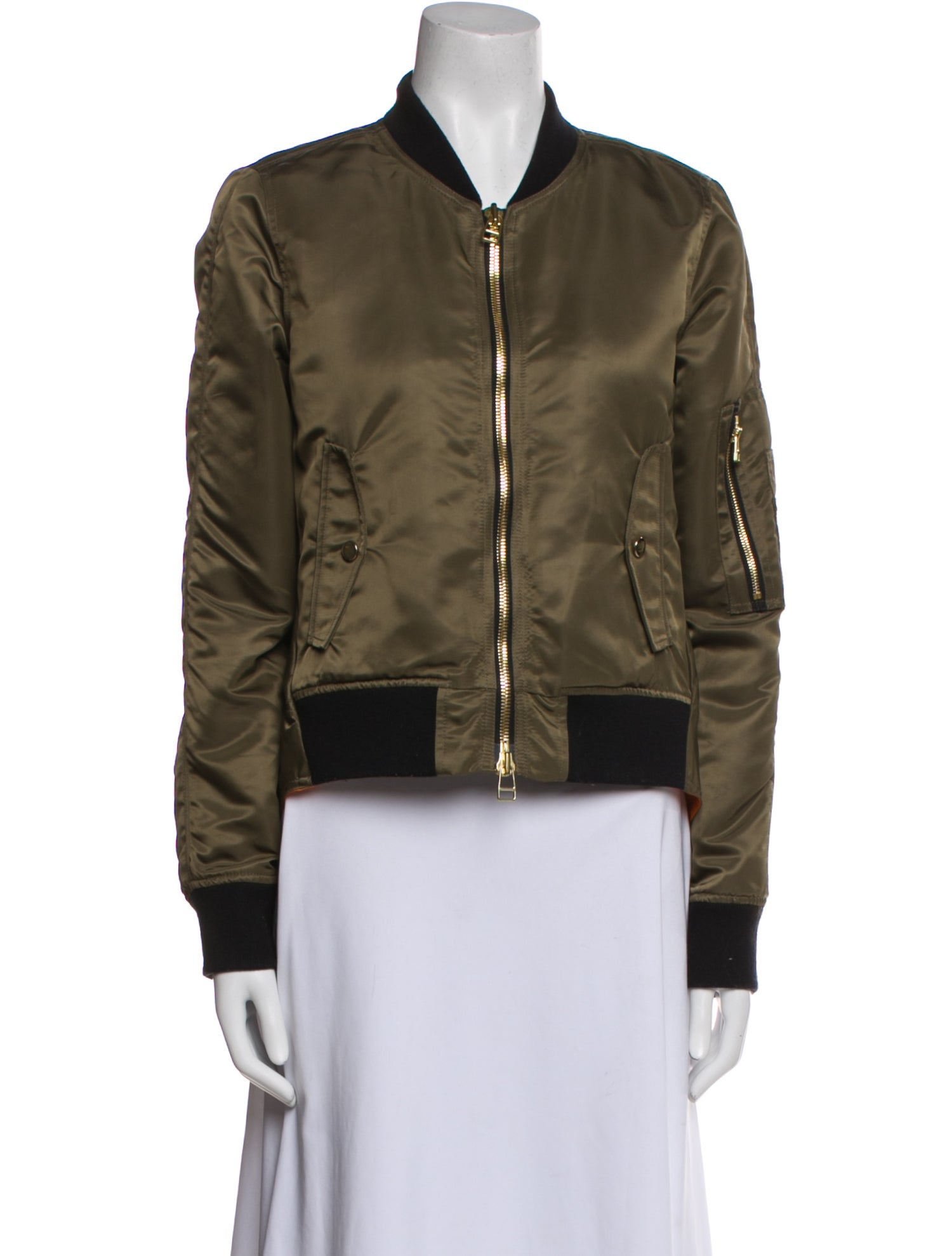 Veronica Beard Nylon Bomber Jacket