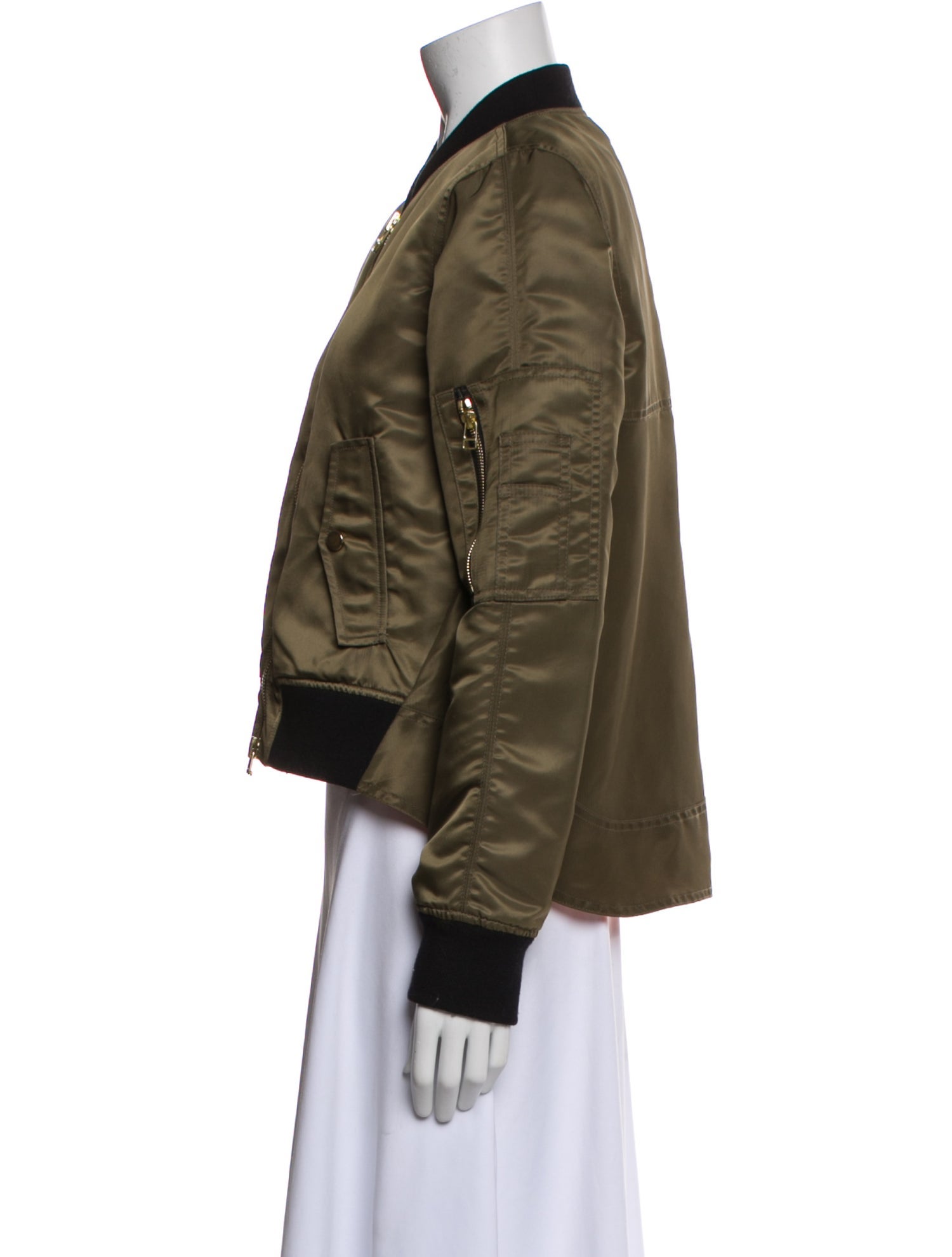 Veronica Beard Nylon Bomber Jacket