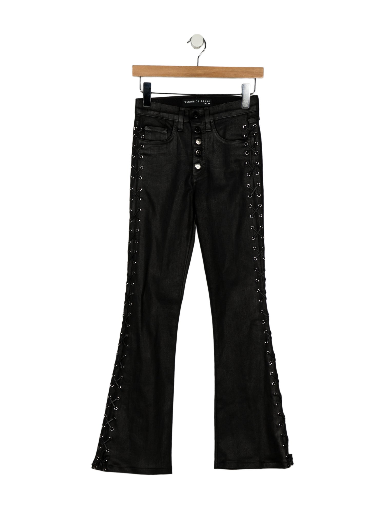 Veronica Beard Mid-Rise Straight Leg Jeans