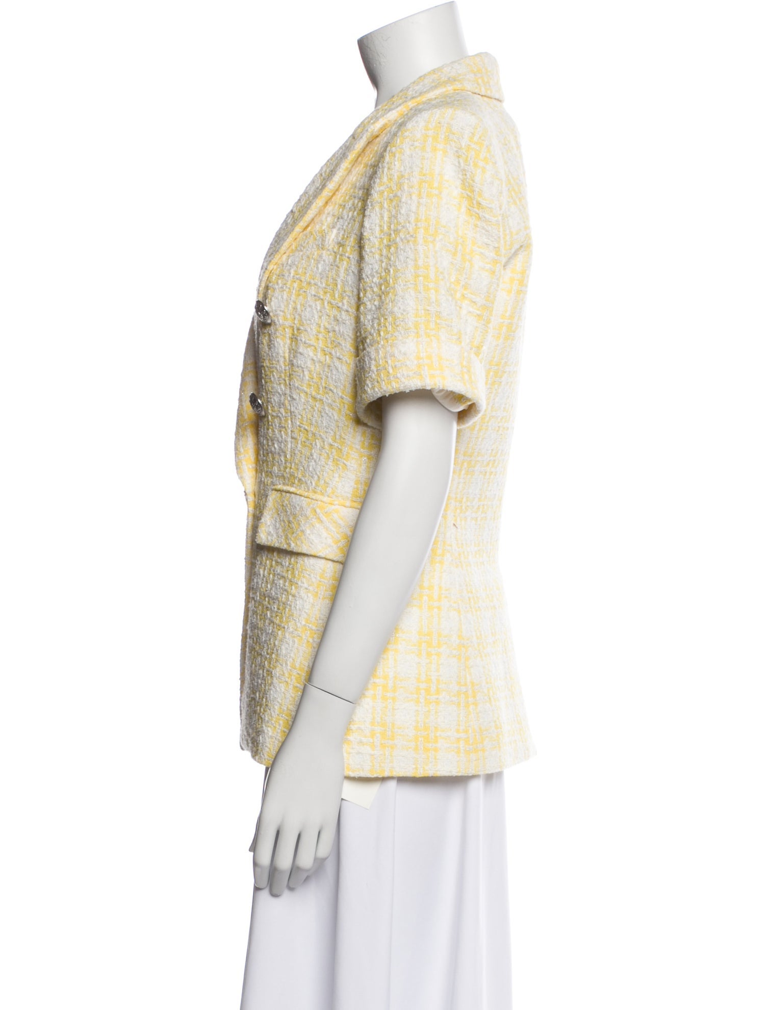 Veronica Beard Plaid Print Blazer