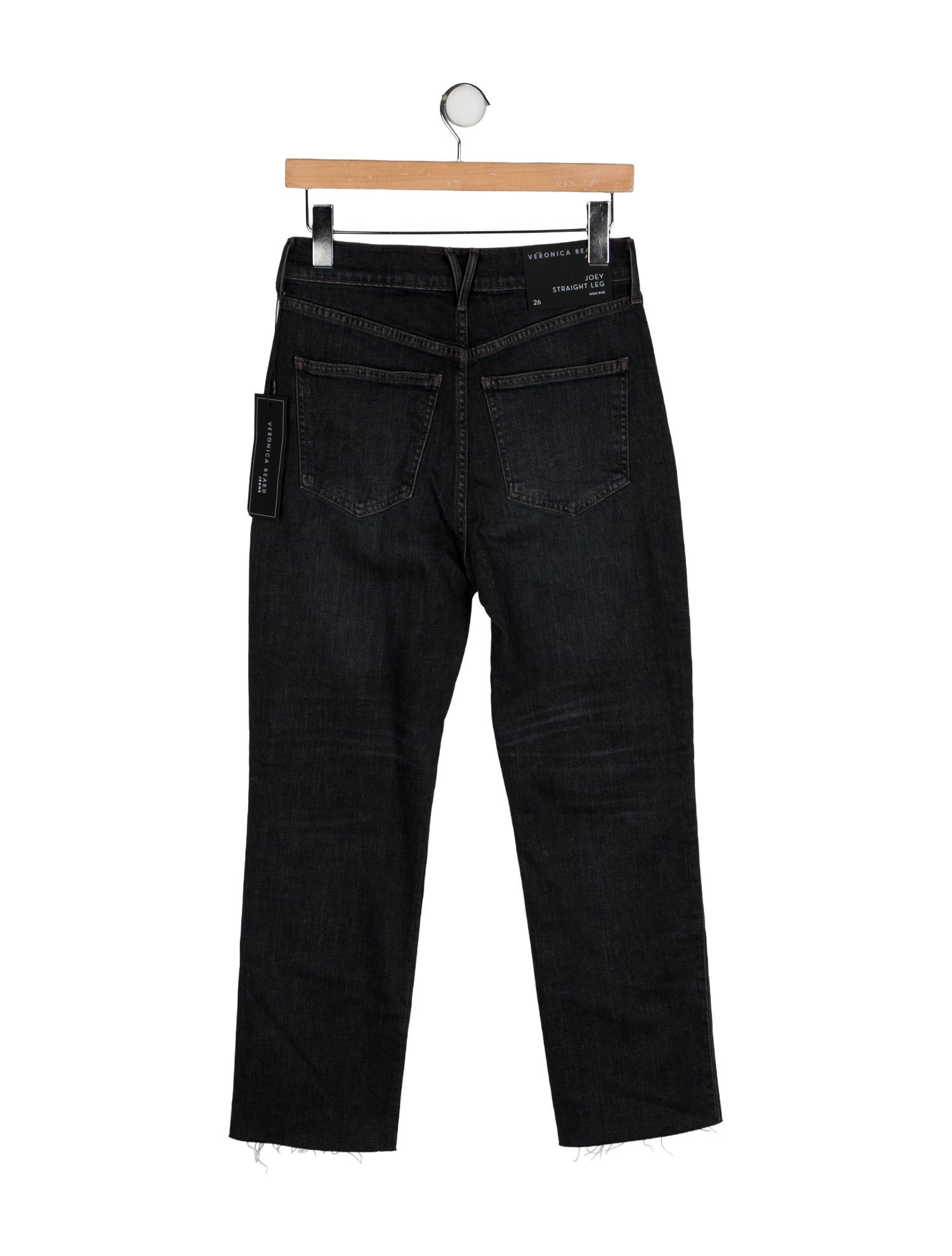 Veronica Beard High-Rise Straight Leg Jeans