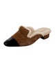 Veronica Beard Suede Colorblock Pattern Mules