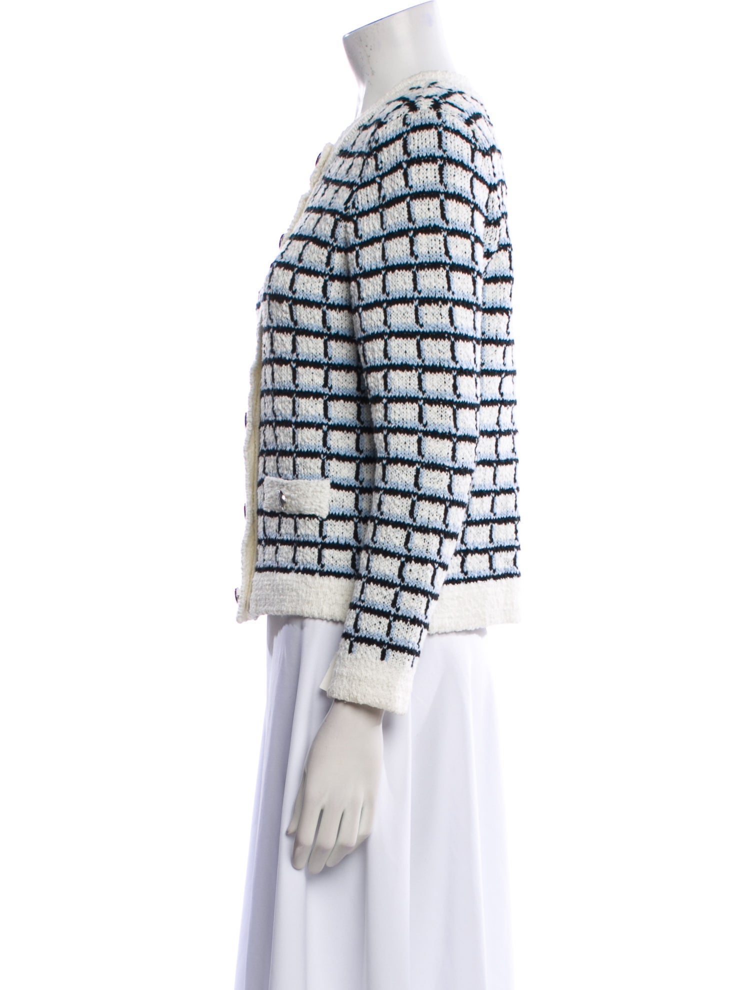 Veronica Beard Plaid Print Evening Jacket