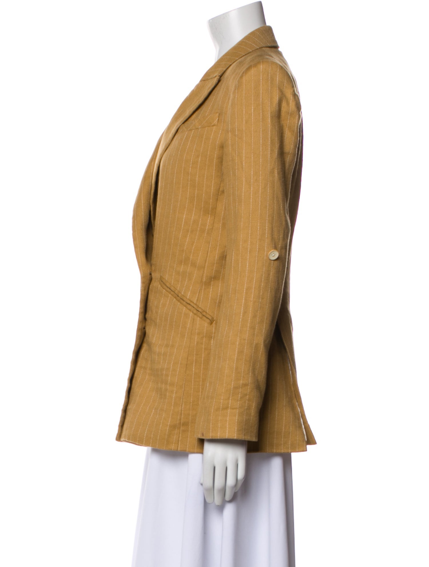 Veronica Beard Linen Striped Blazer