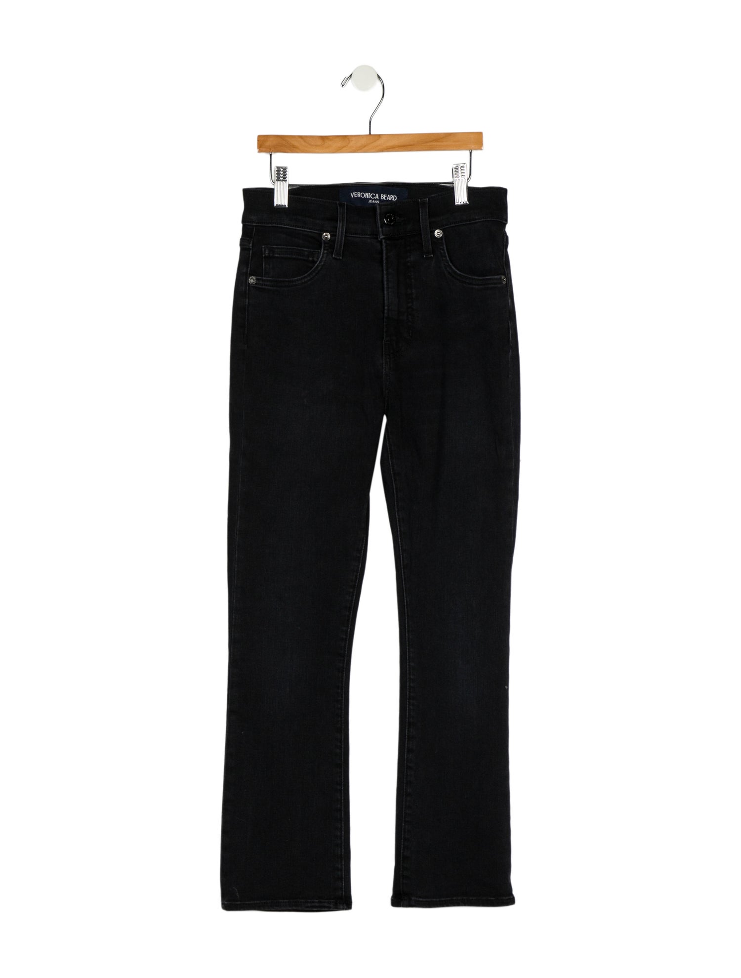Veronica Beard Mid-Rise Straight Leg Jeans