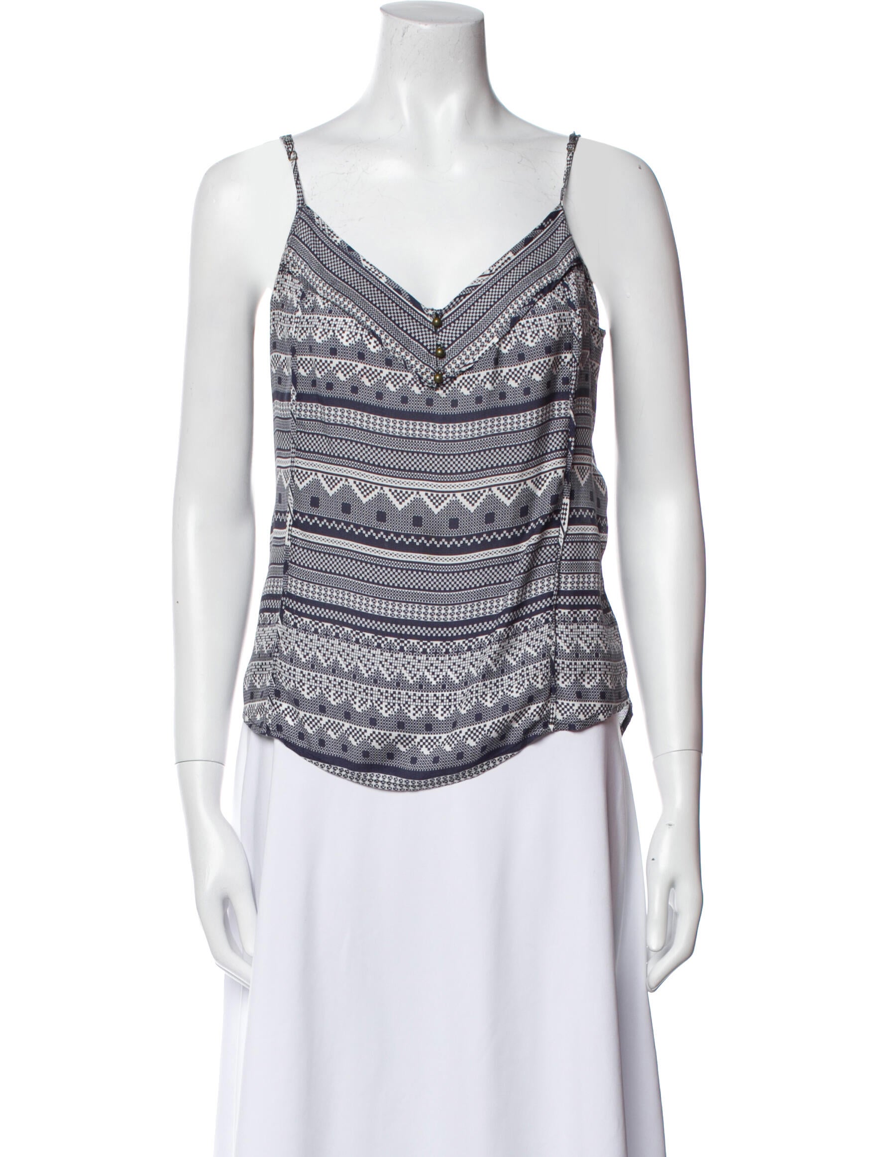 Veronica Beard Silk Printed Top