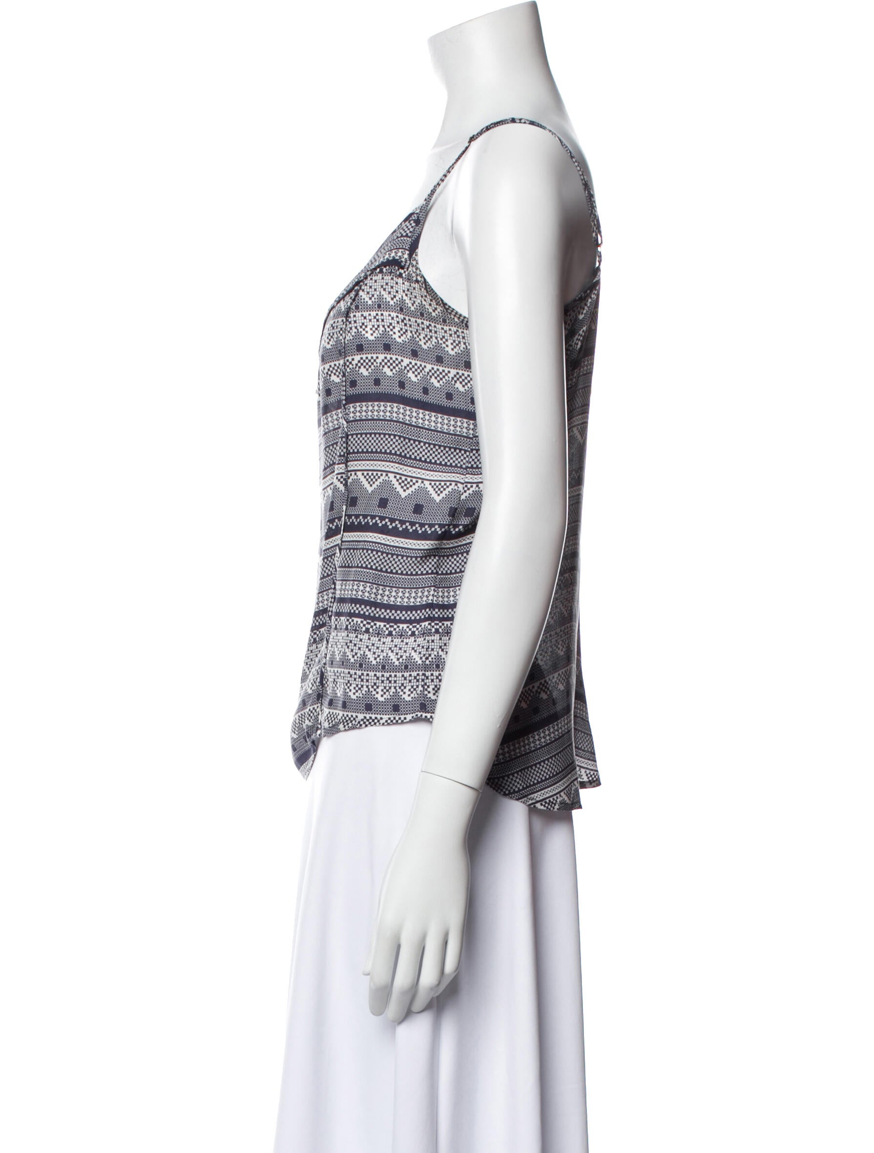 Veronica Beard Silk Printed Top