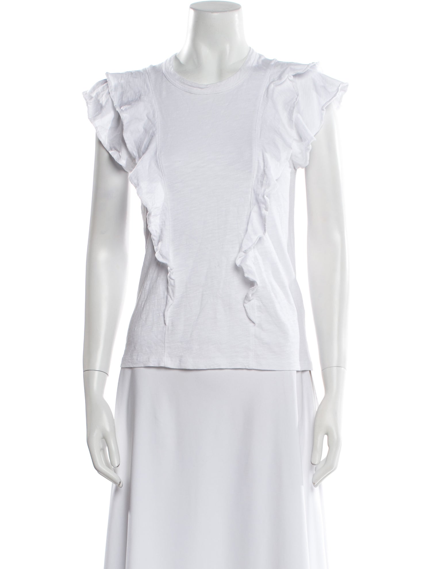 Veronica Beard Crew Neck Sleeveless T-Shirt