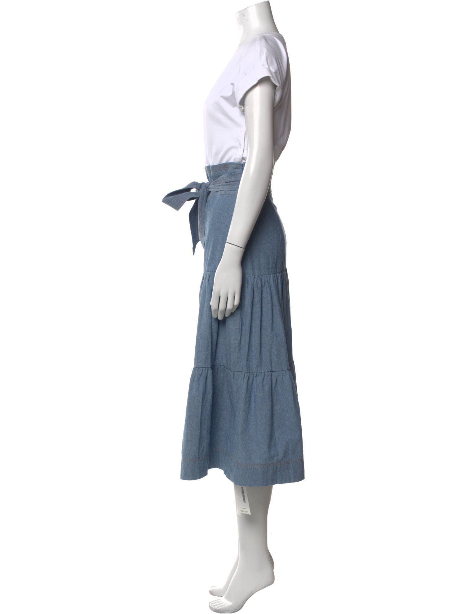 Veronica Beard Crew Neck Midi Length Dress