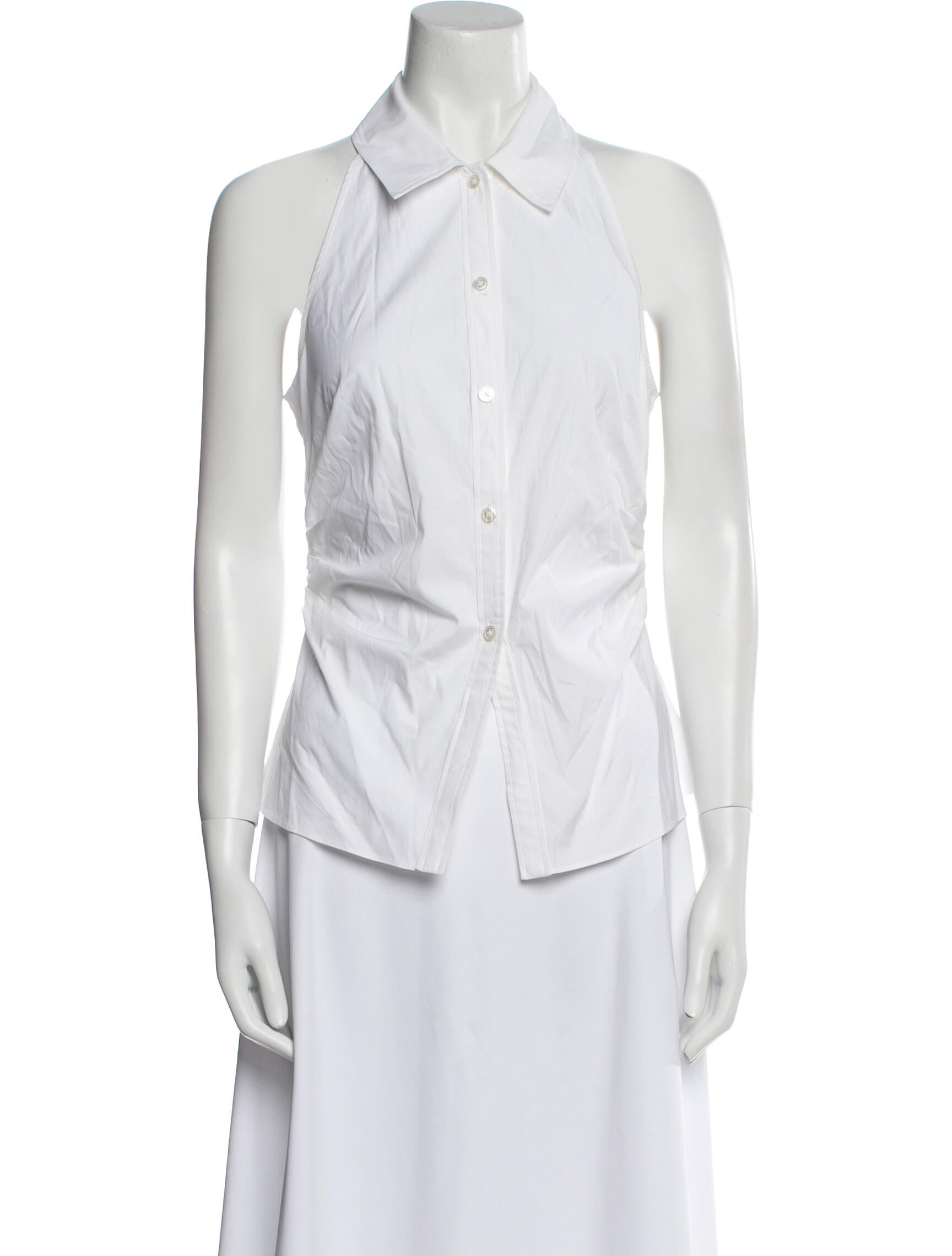 Veronica Beard Sleeveless Button-Up Top