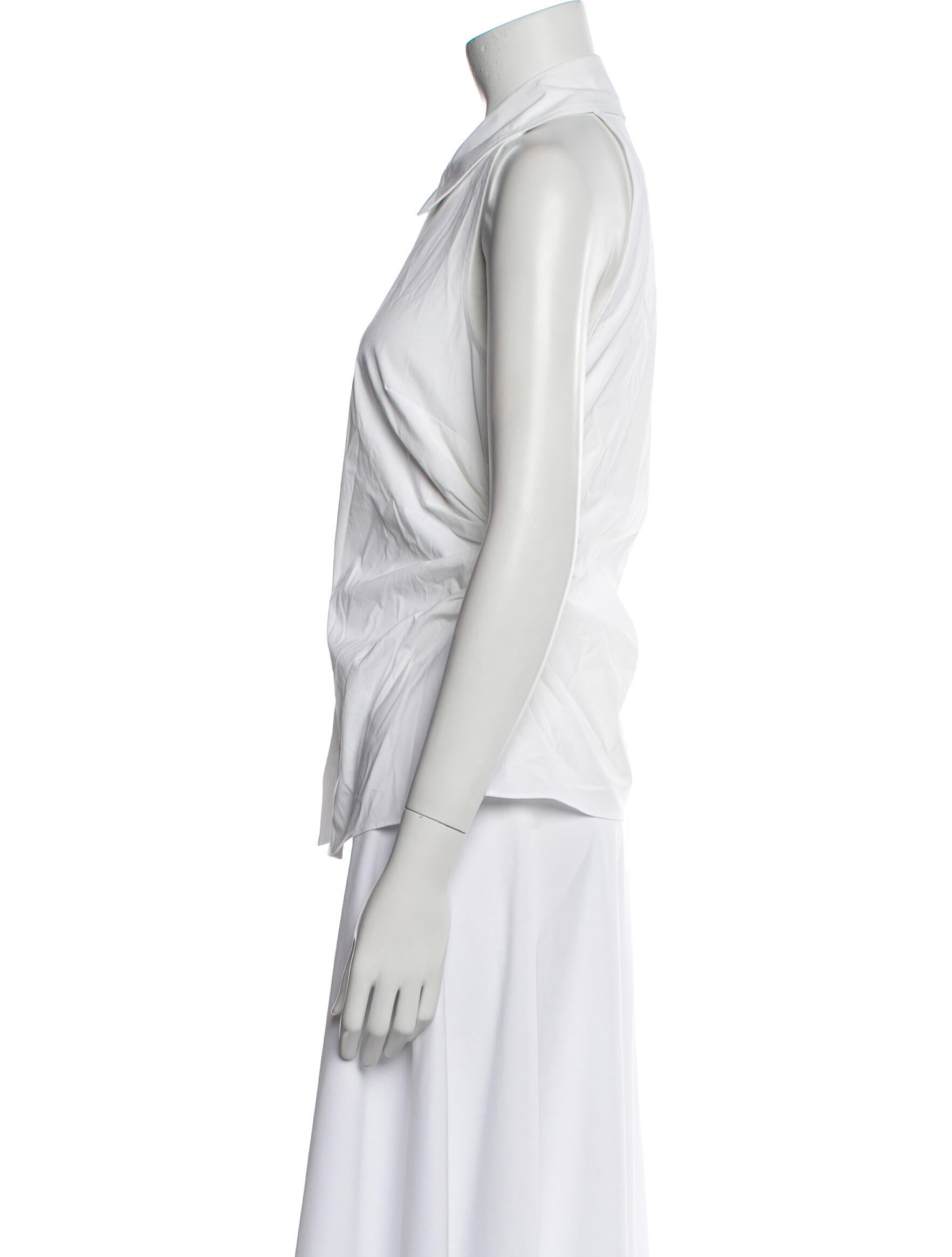 Veronica Beard Sleeveless Button-Up Top