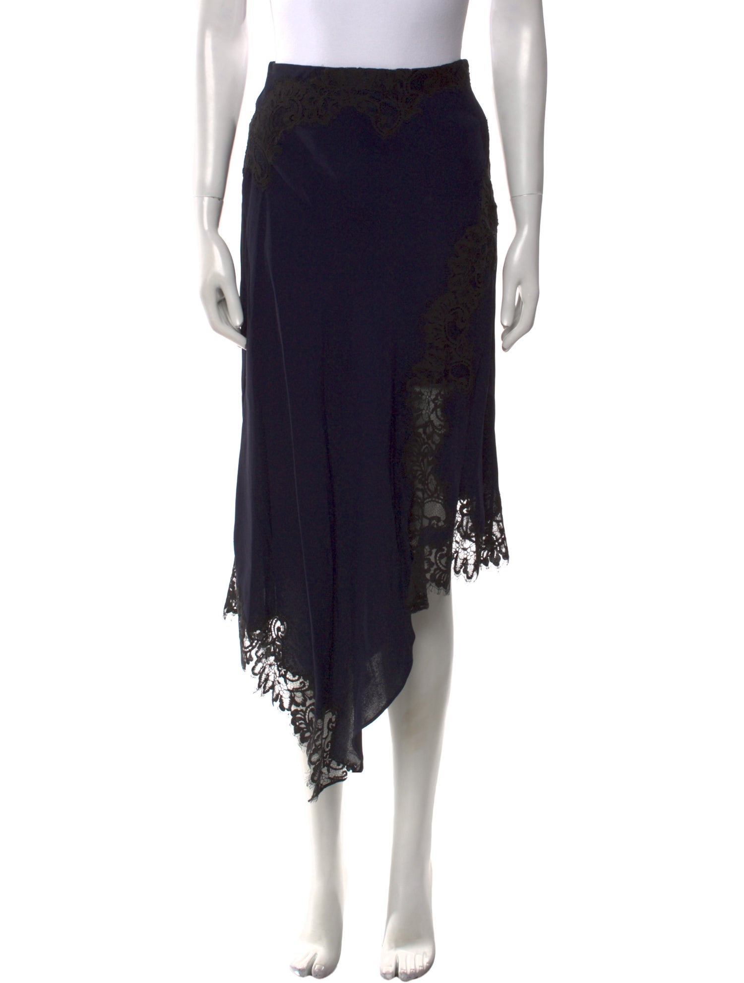 Veronica Beard Lace Trim Embellishment Midi Length Skirt w/ Tags