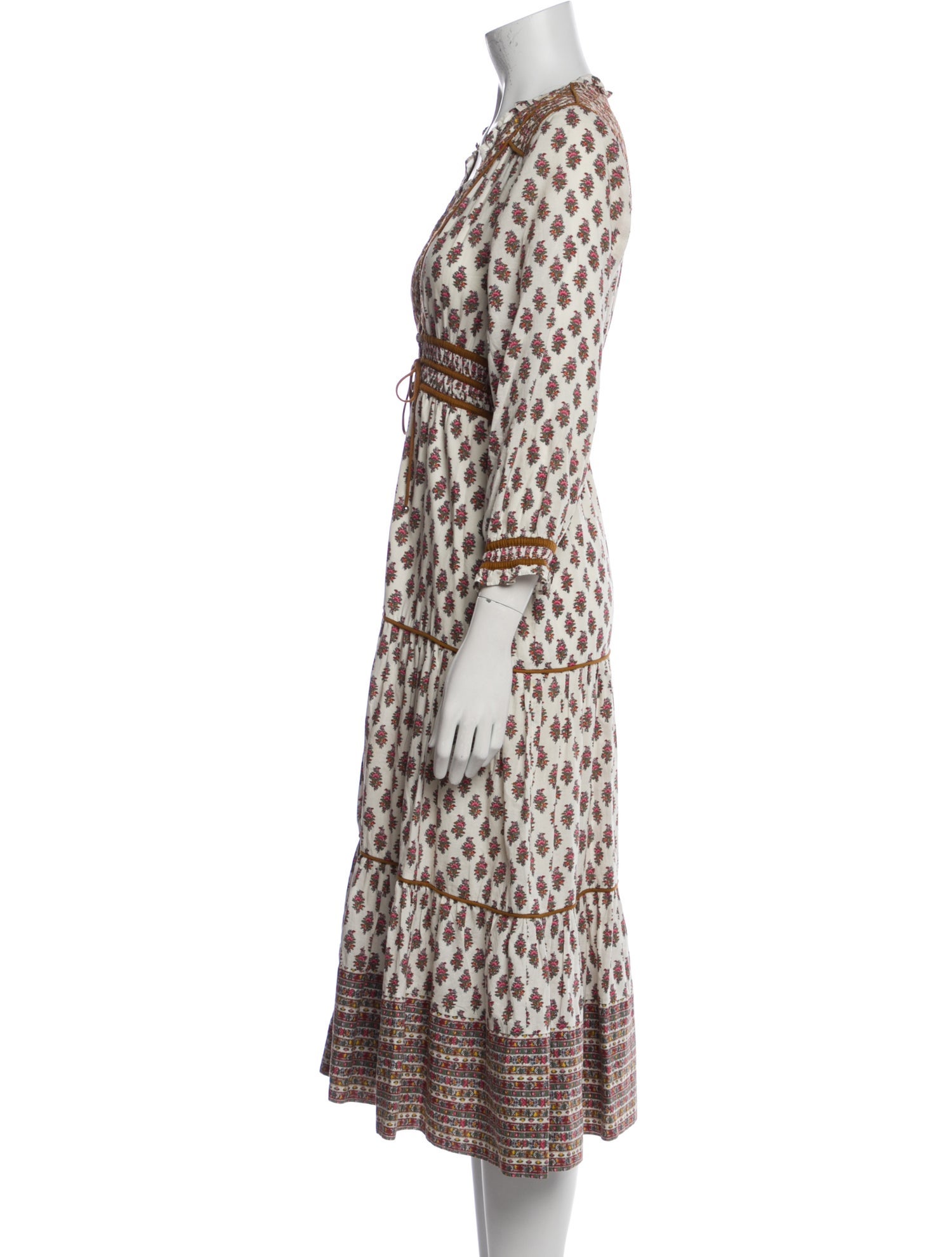 Veronica Beard Printed Midi Length Dress