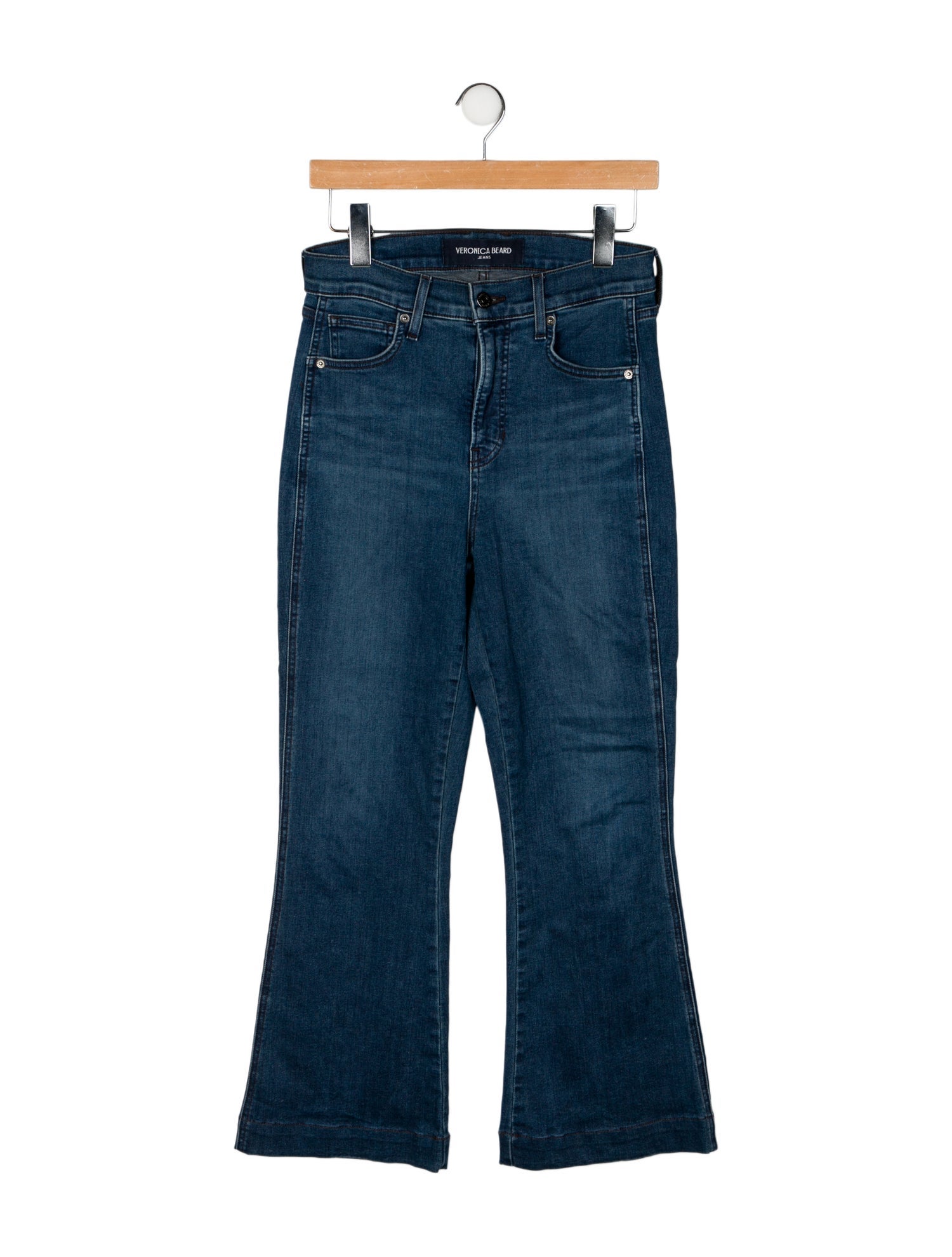 Veronica Beard High-Rise Wide Leg Jeans