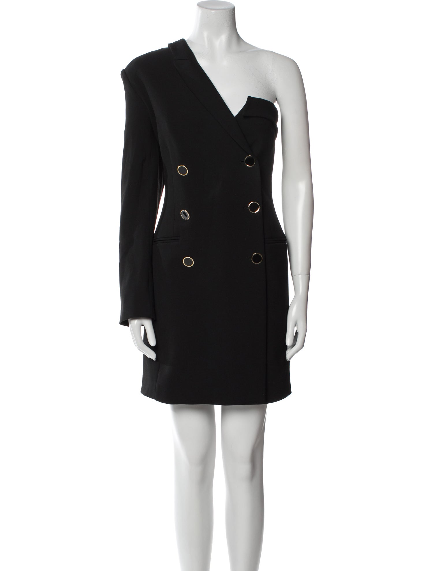 Veronica Beard One-Shoulder Mini Dress