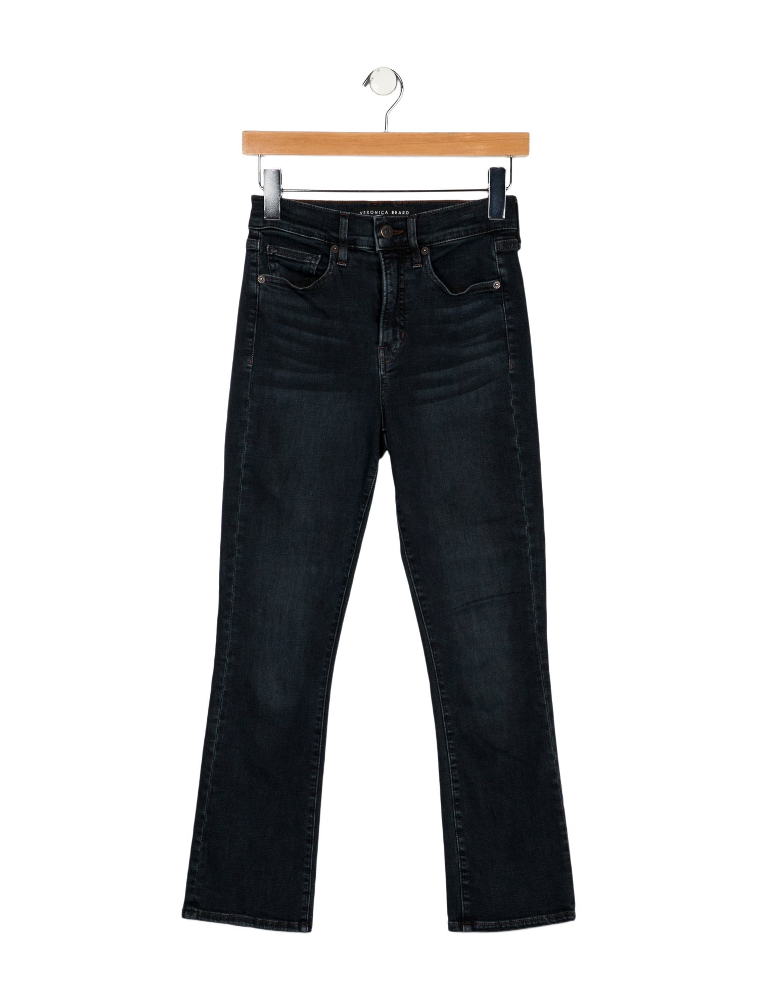 Veronica Beard Mid-Rise Straight Leg Jeans
