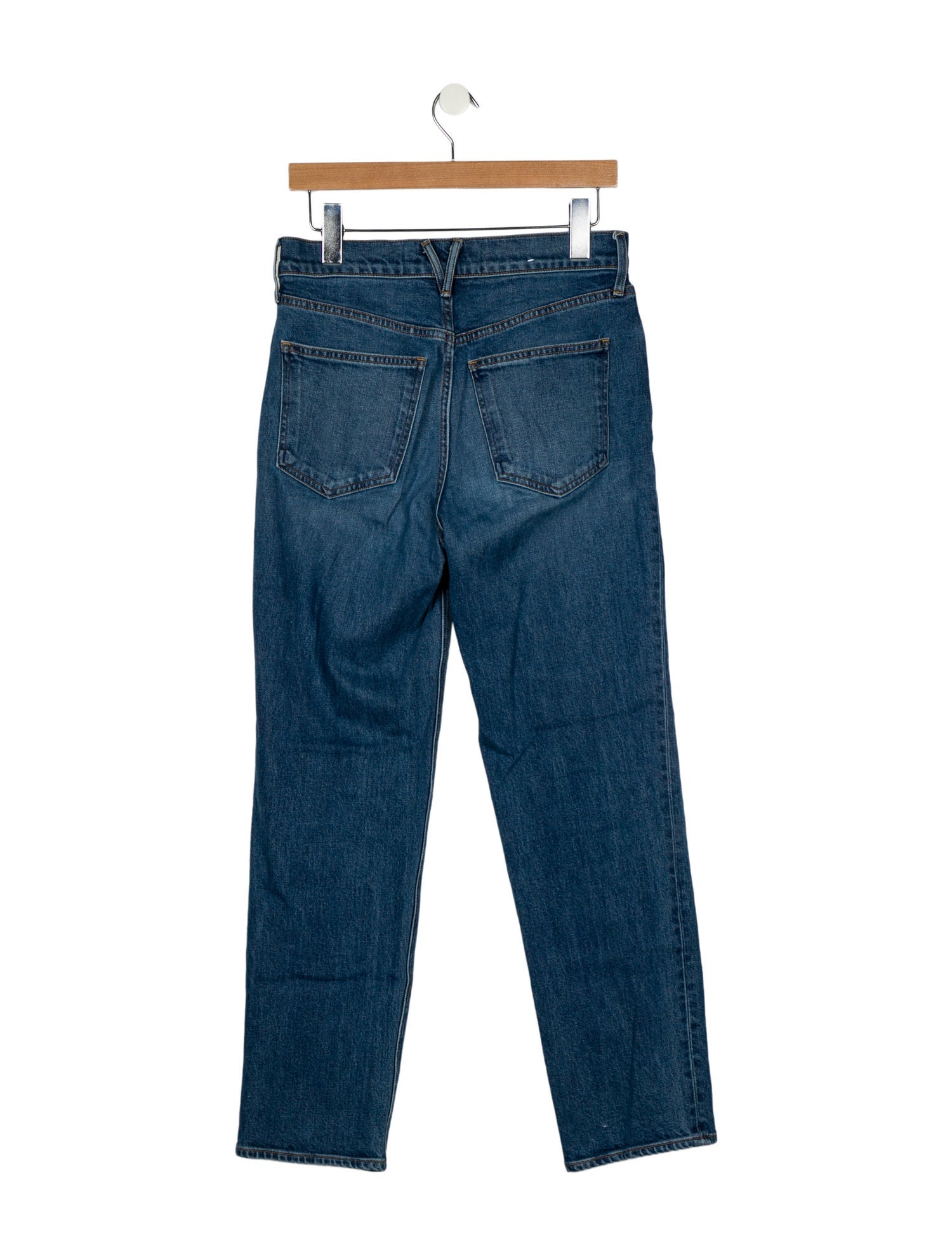 Veronica Beard Mid-Rise Straight Leg Jeans
