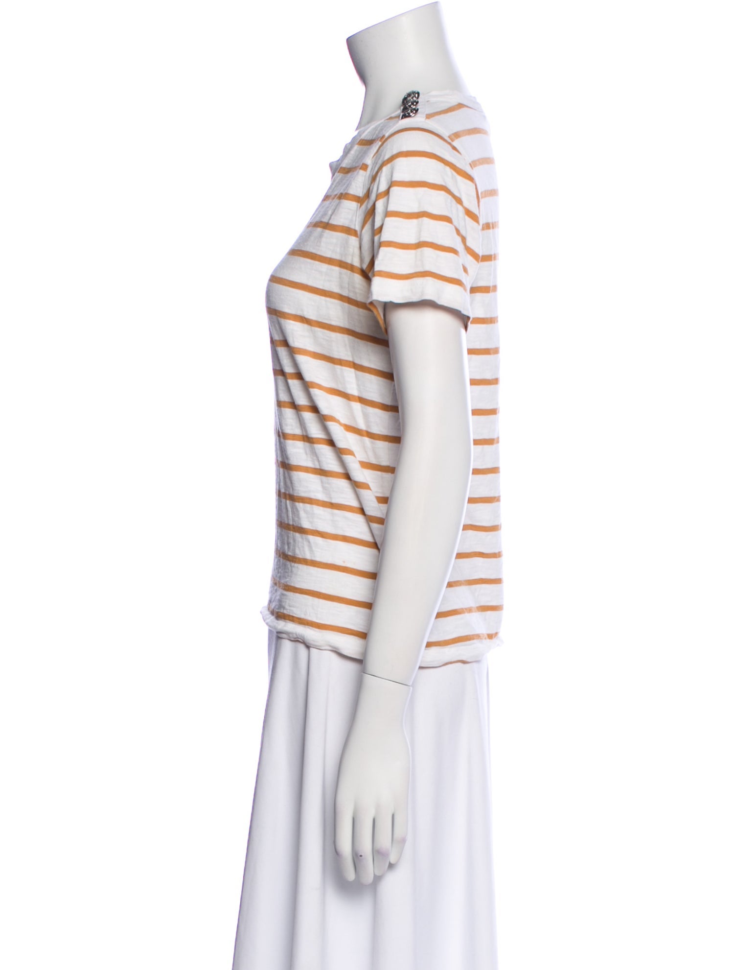 Veronica Beard Striped Crew Neck T-Shirt