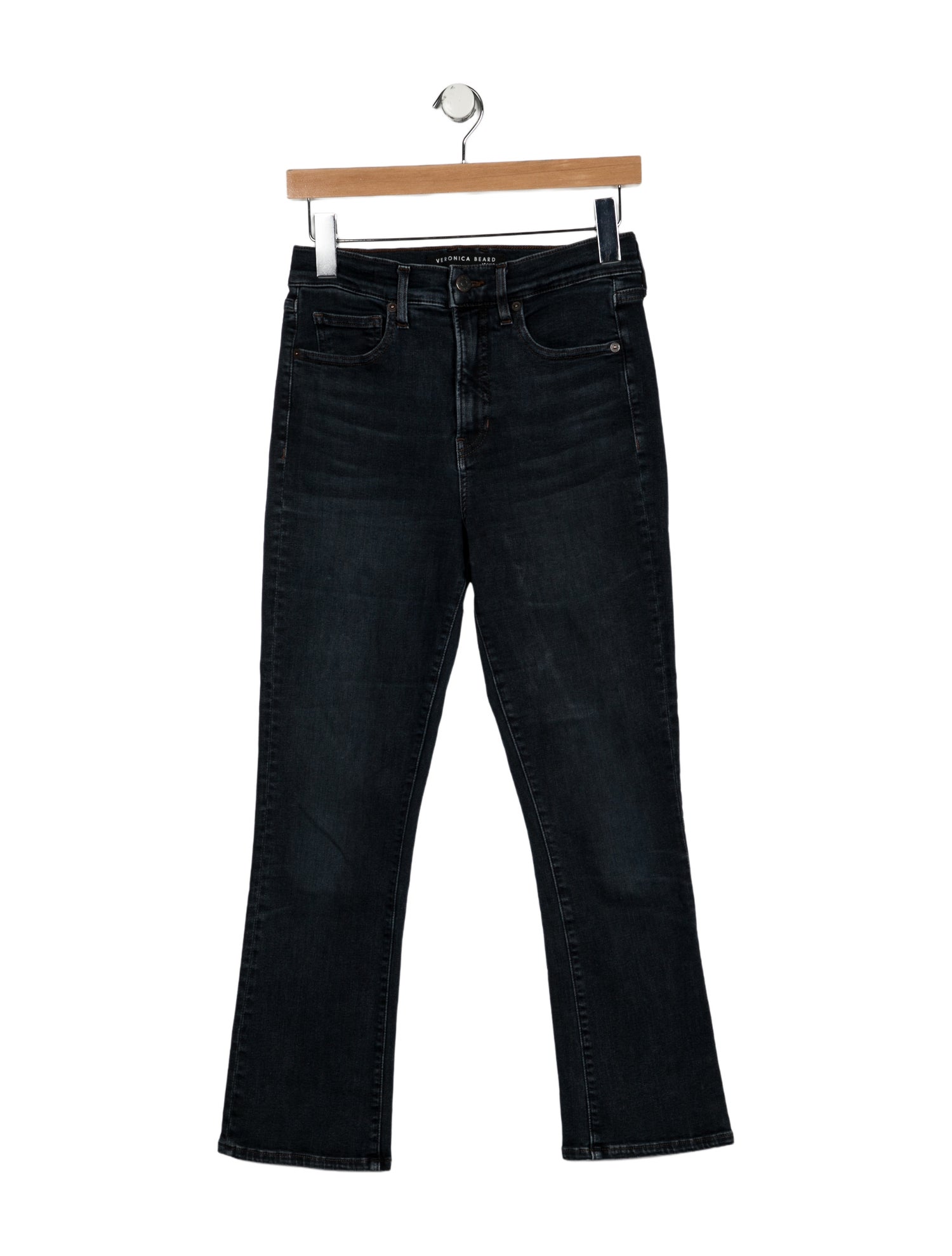 Veronica Beard Mid-Rise Straight Leg Jeans