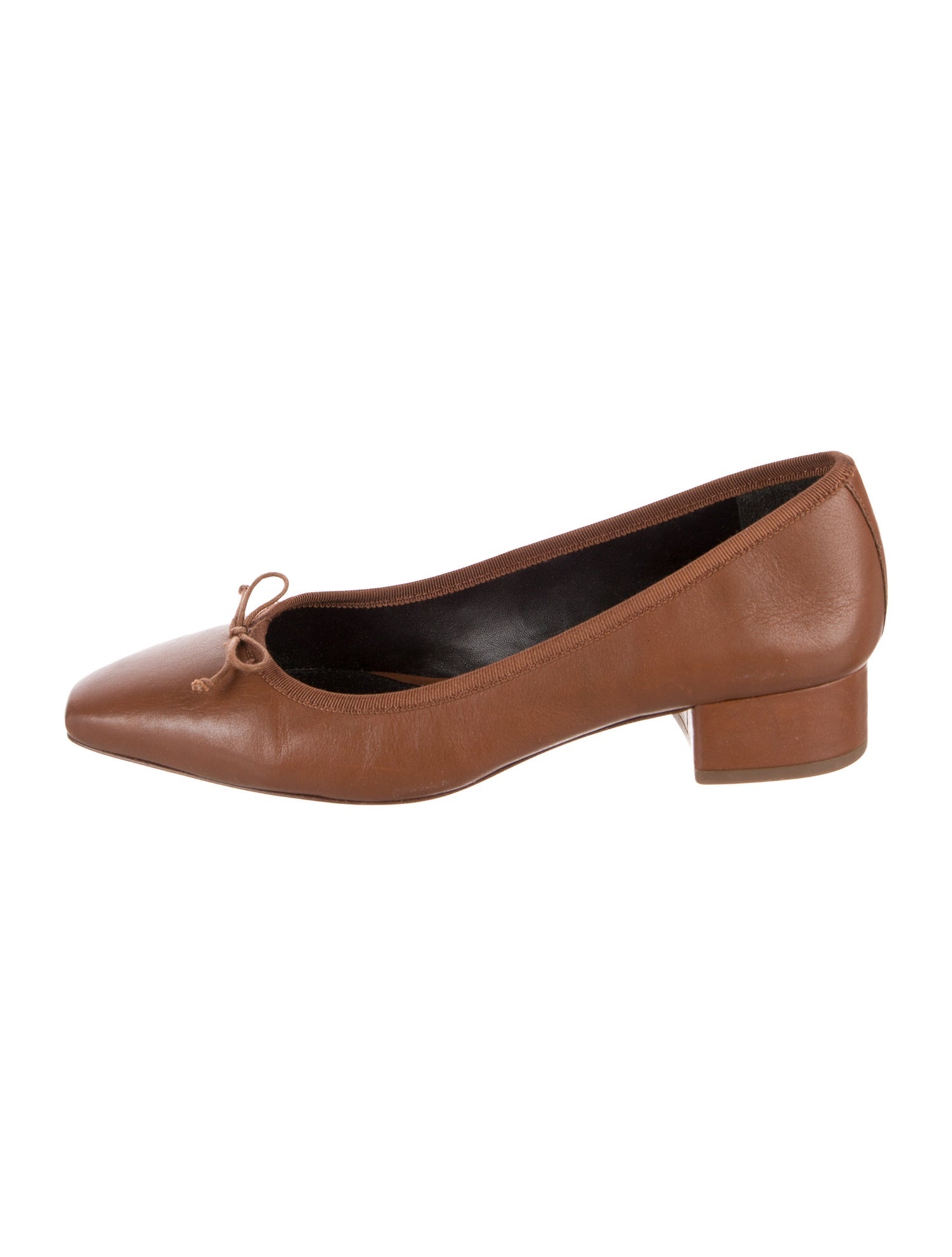 Veronica Beard Leather Bow Accents Pumps