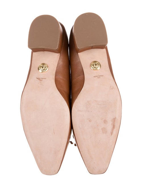 Veronica Beard Leather Bow Accents Pumps