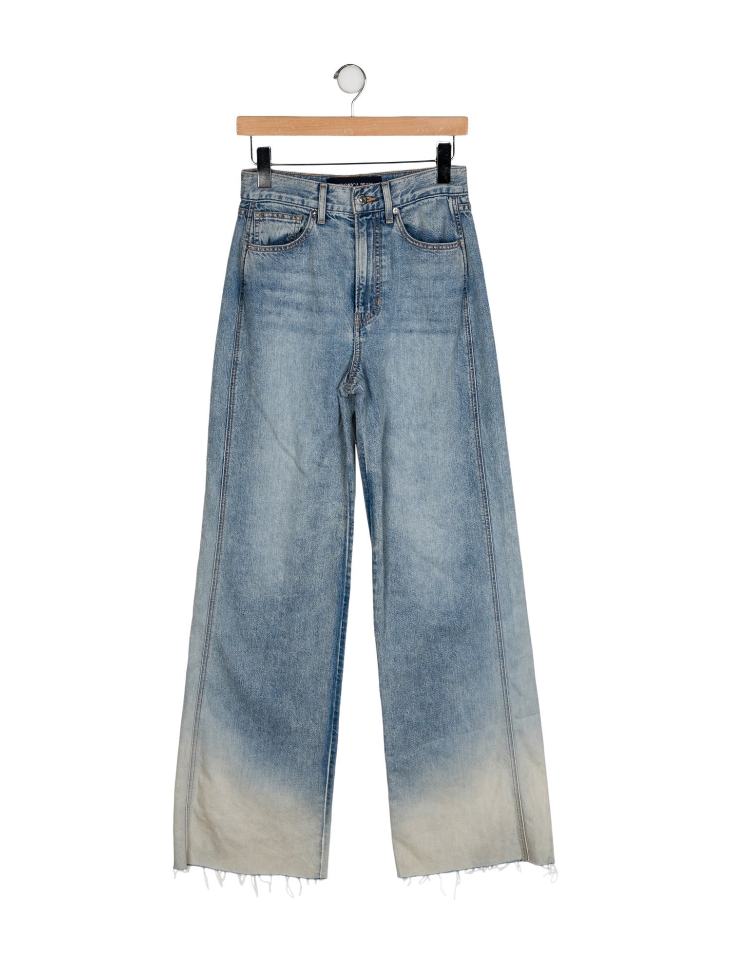 Veronica Beard High-Rise Wide Leg Jeans