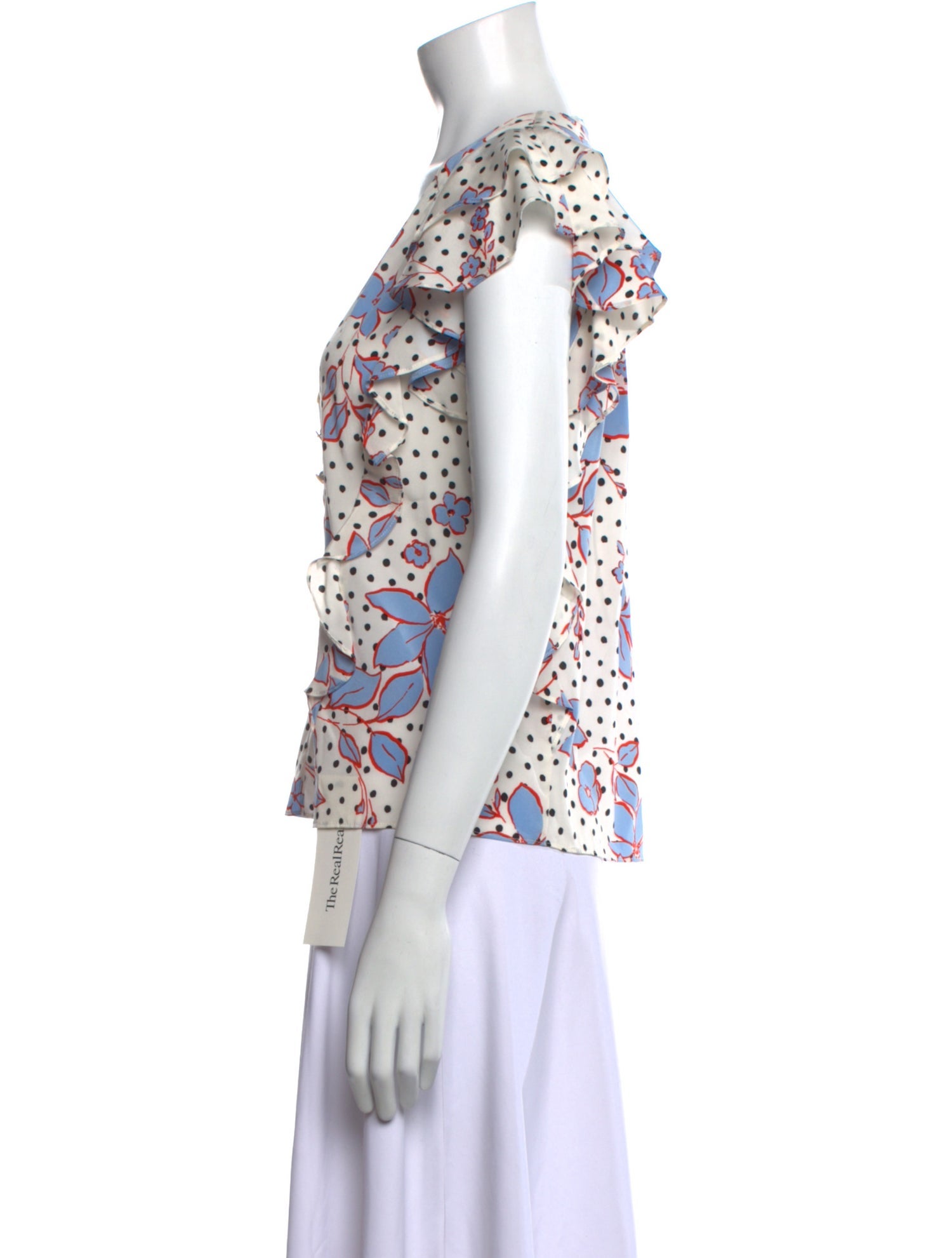 Veronica Beard Silk Floral Print Blouse