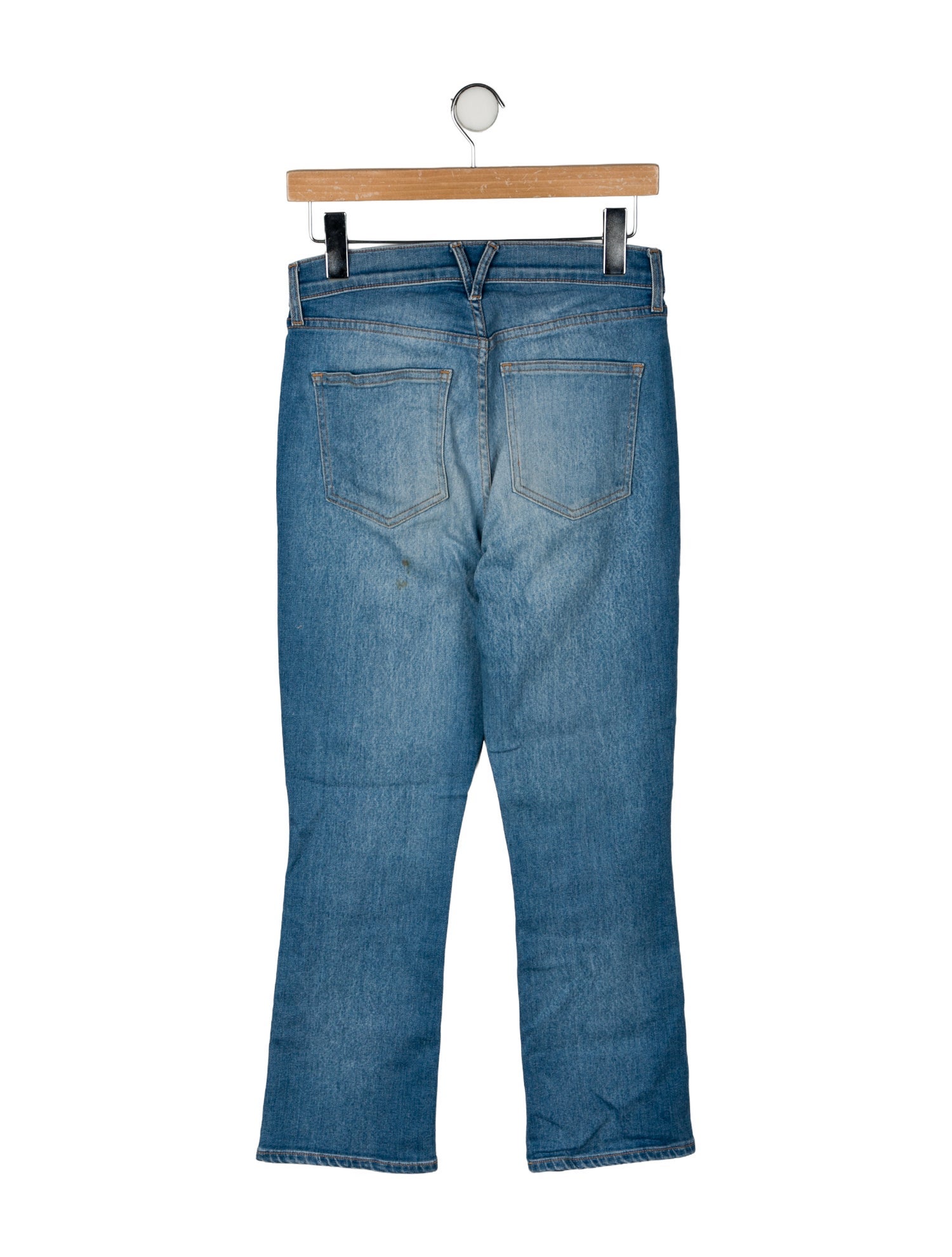 Veronica Beard Mid-Rise Straight Leg Jeans